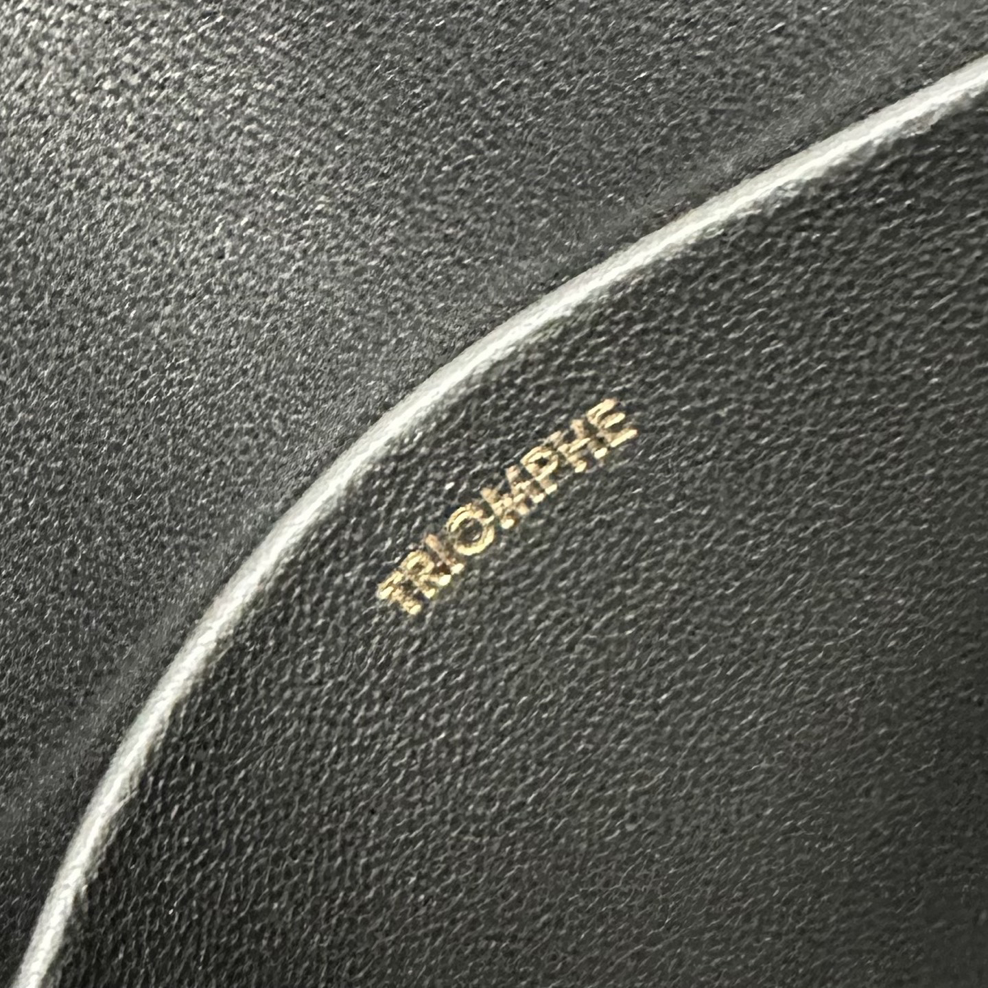 Celine Teen Triomphe Shoulder Bag in Black and Blue - Image 8