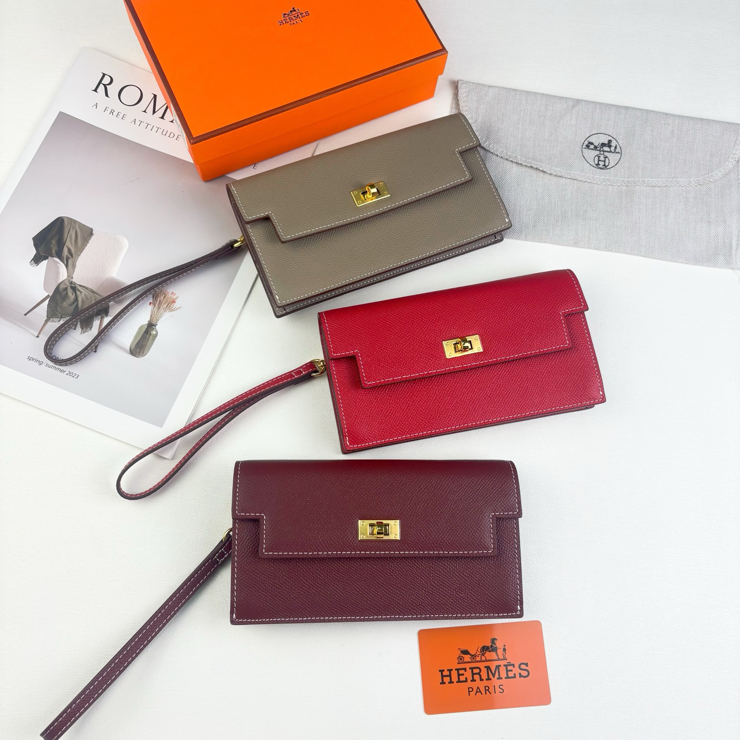 Hermes Kelly Pocket Long Wallet - Image 8