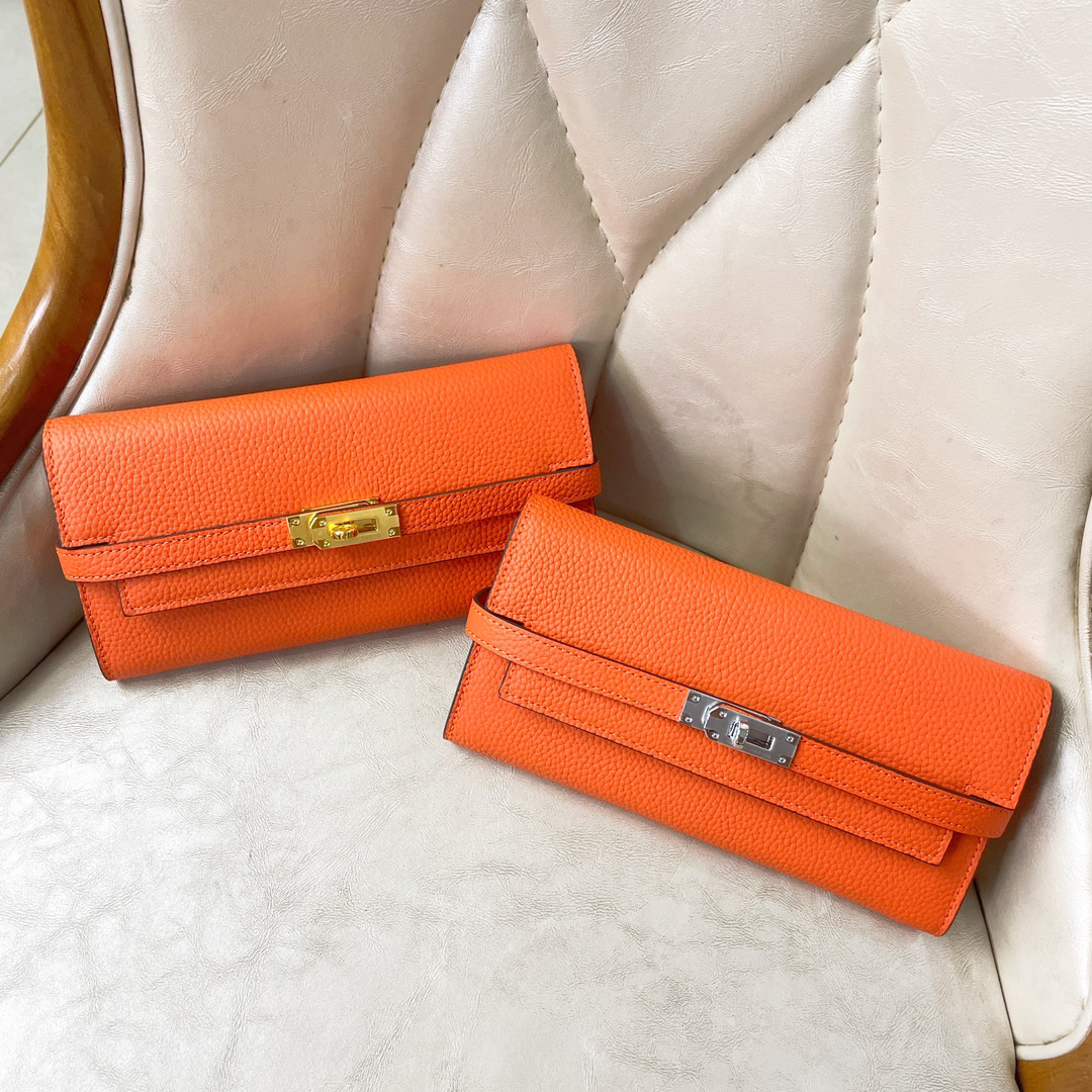 Hermès Kelly Long Wallet in Togo Leather - Image 8