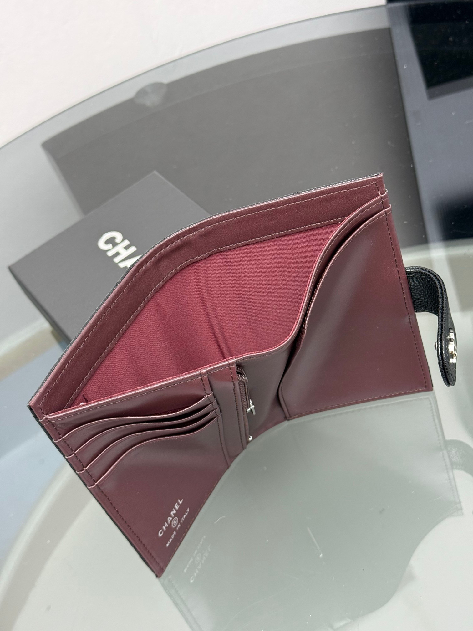 Chanel Two-in-One Passport Wallet - Image 8