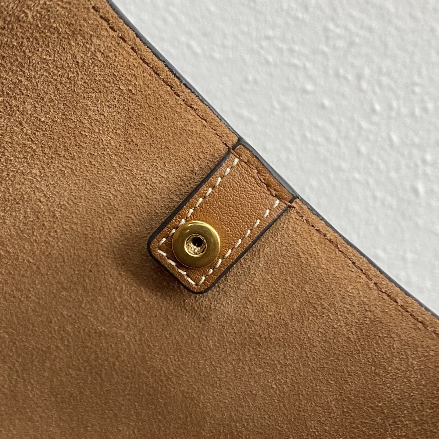 Small Natural Calfskin Hobo Shoulder Bag - Image 8