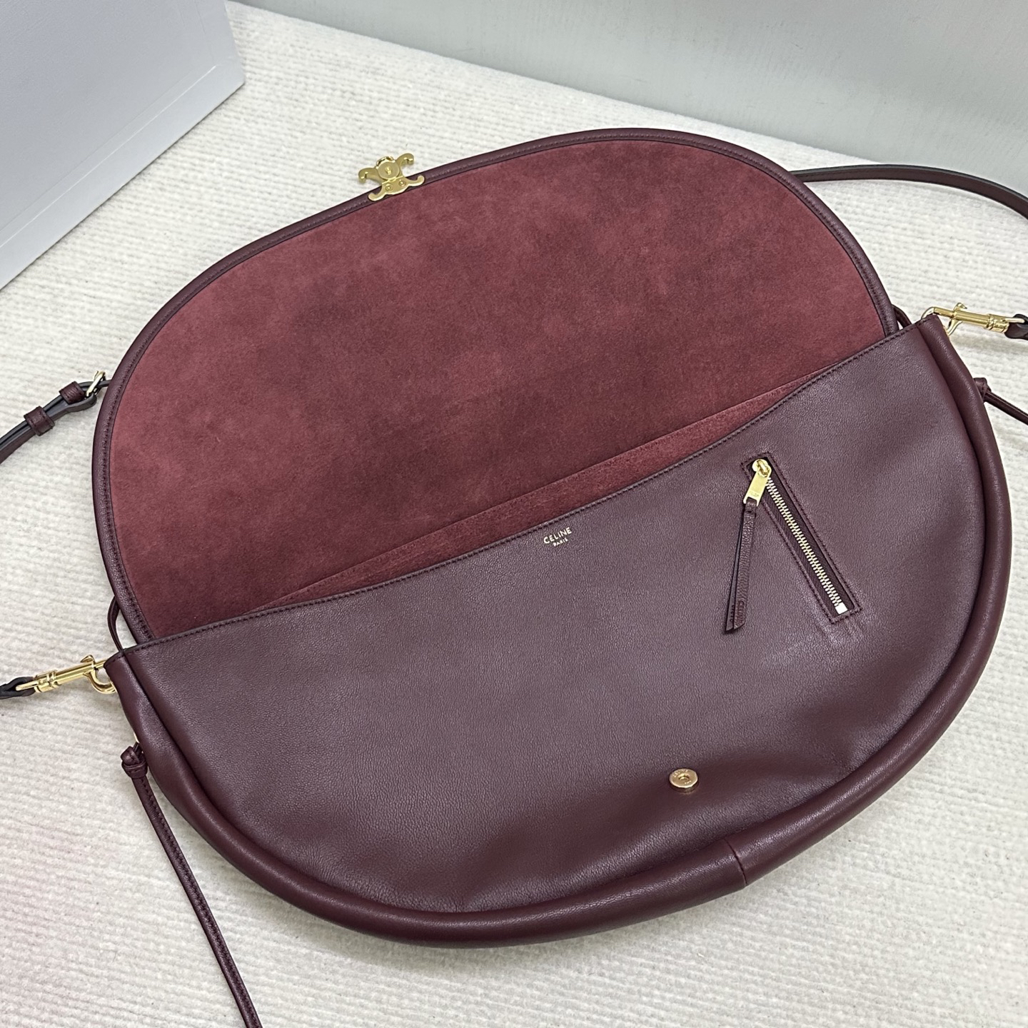 CELINE Half Moon Shoulder Bag - Image 8