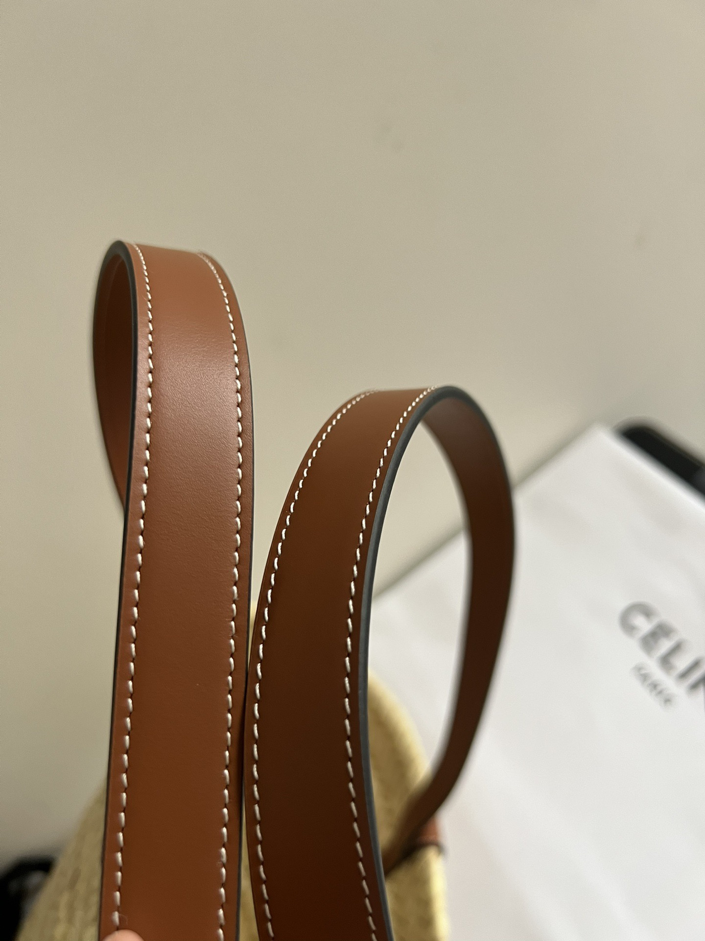 Celine Classic Woven Basket Tote Bag - Image 8