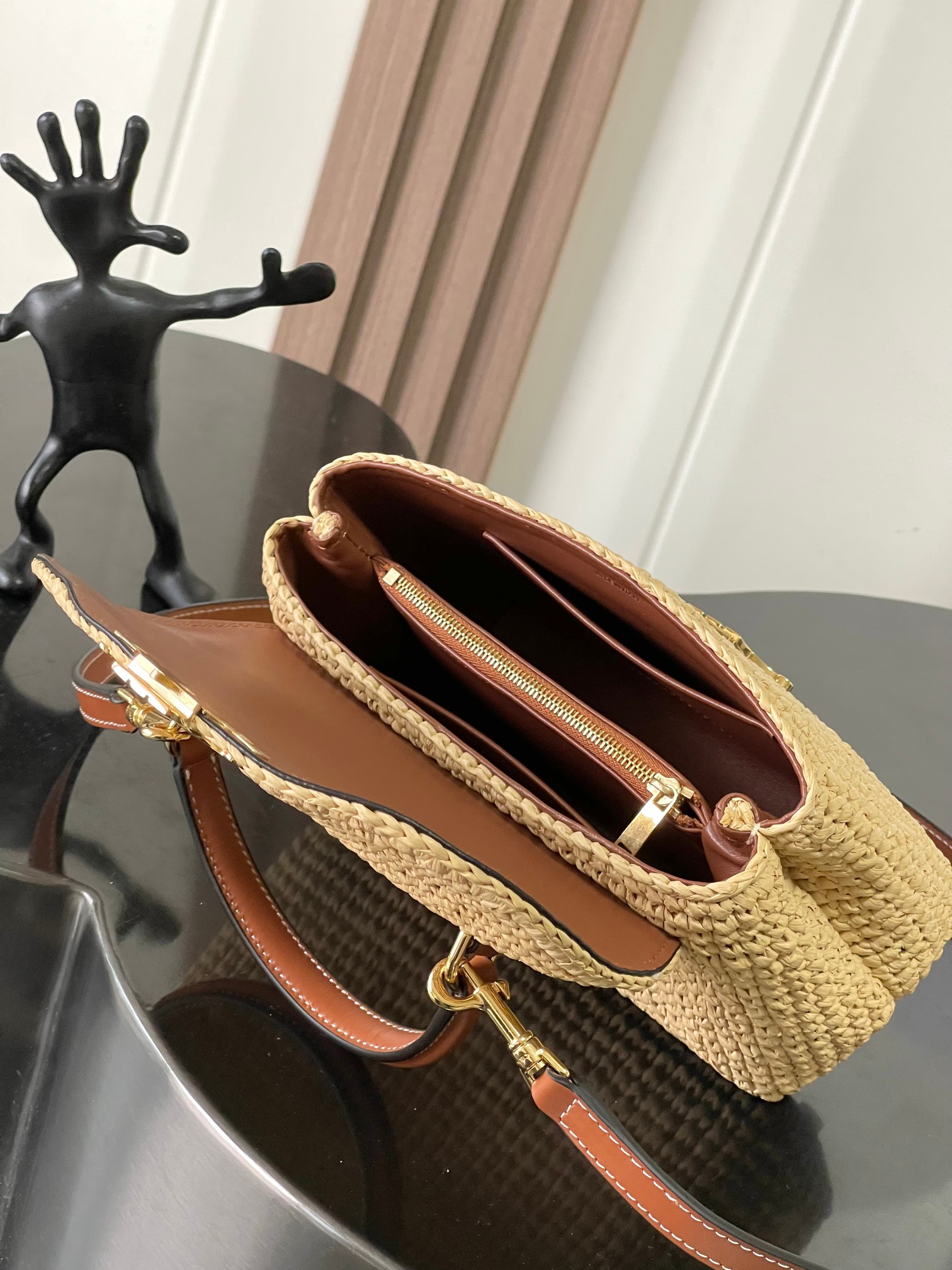 Celine Teen Nino Woven Handbag - Image 8