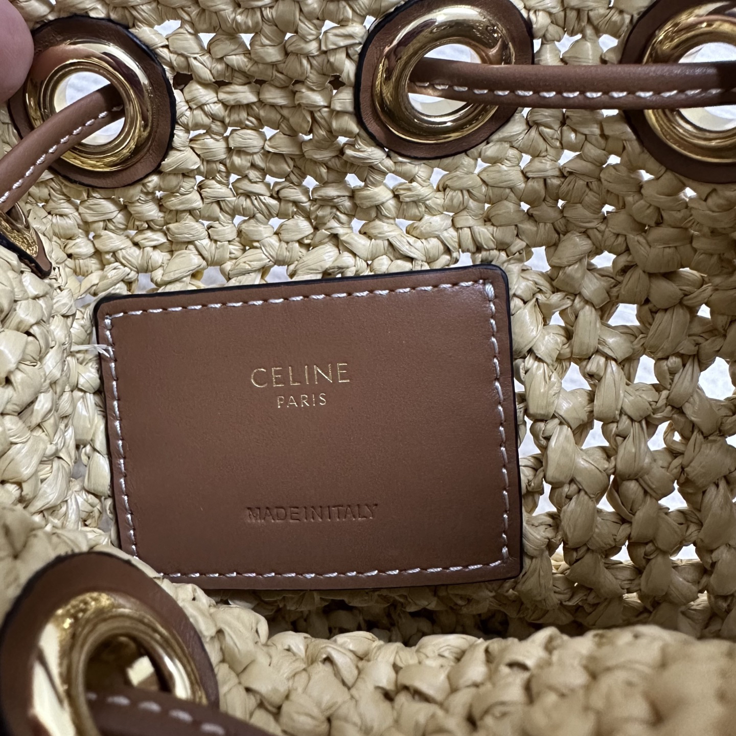 CELINE Teen Clara Woven Bag - Image 8