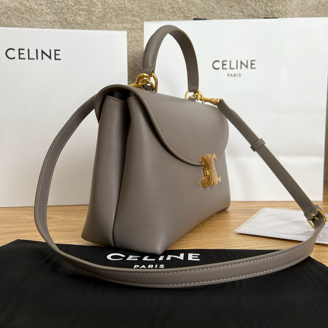 Celine Nino Medium Soft Calfskin Satchel - Image 8