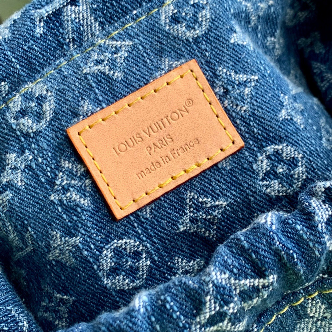 Louis Vuitton Nano Noe Denim Monogram Crossbody Bag - Image 9