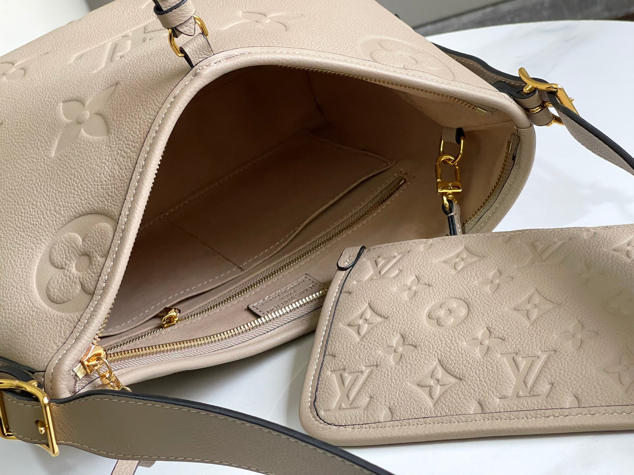 Louis Vuitton CarryAll Small Handbag in Monogram Empreinte Leather - Image 9