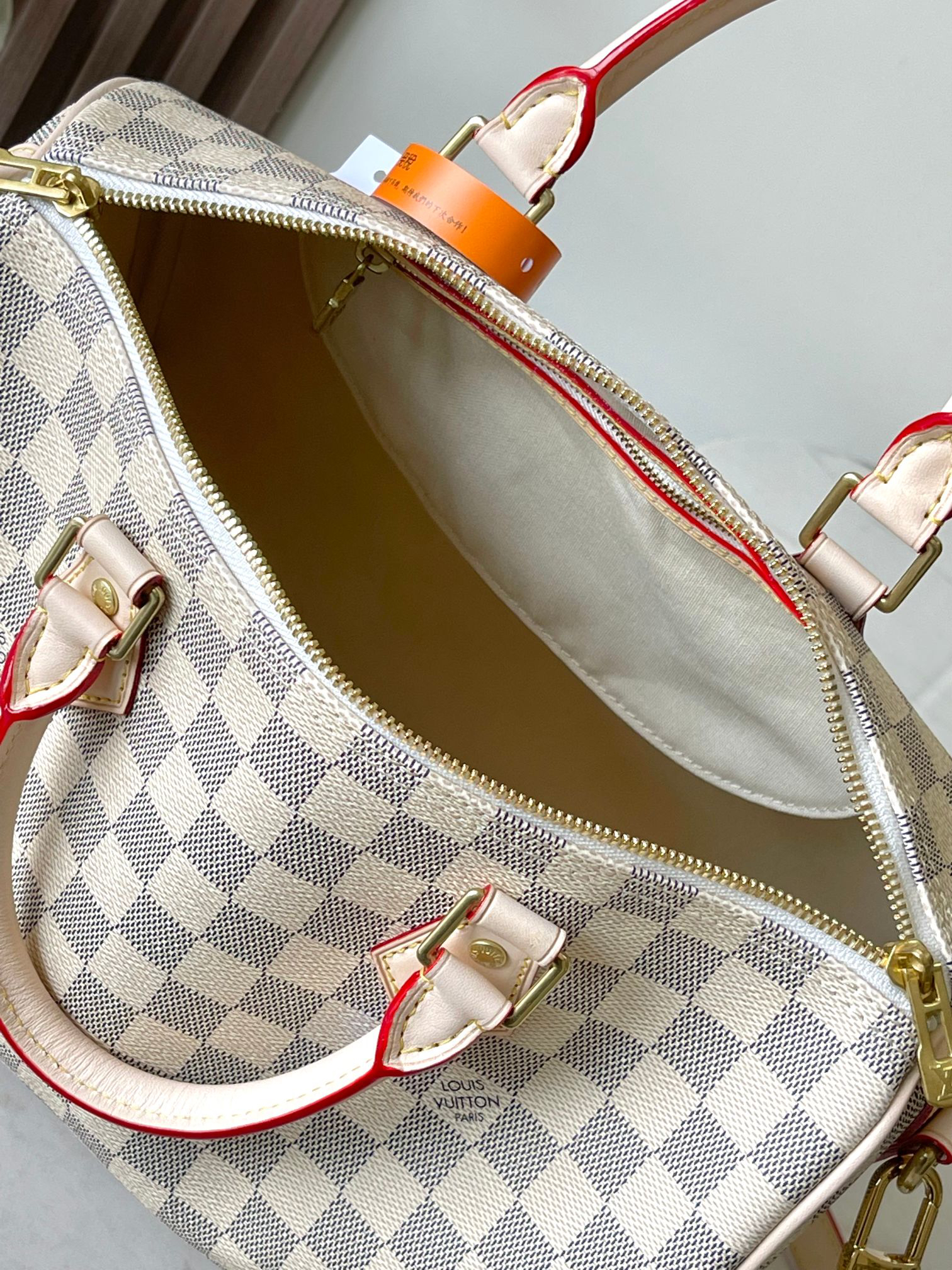 Louis Vuitton Speedy 30 Damier Azur Canvas Handbag - Image 9