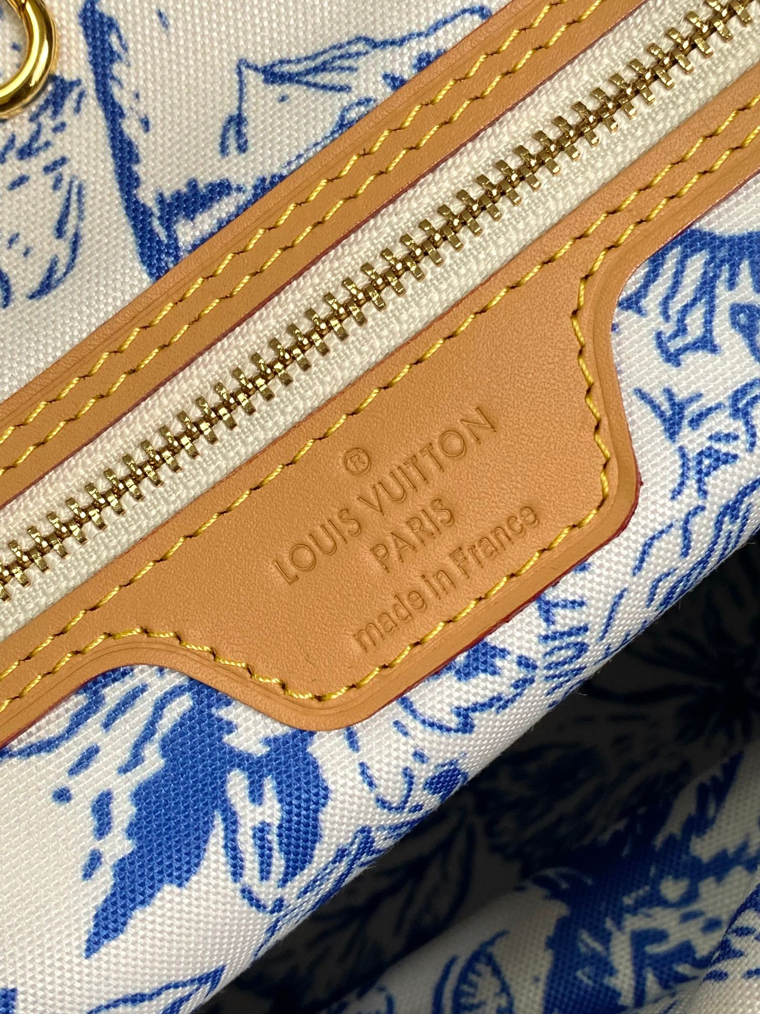 Louis Vuitton Neverfull MM Monogram Tiles Canvas Tote Bag - Image 9