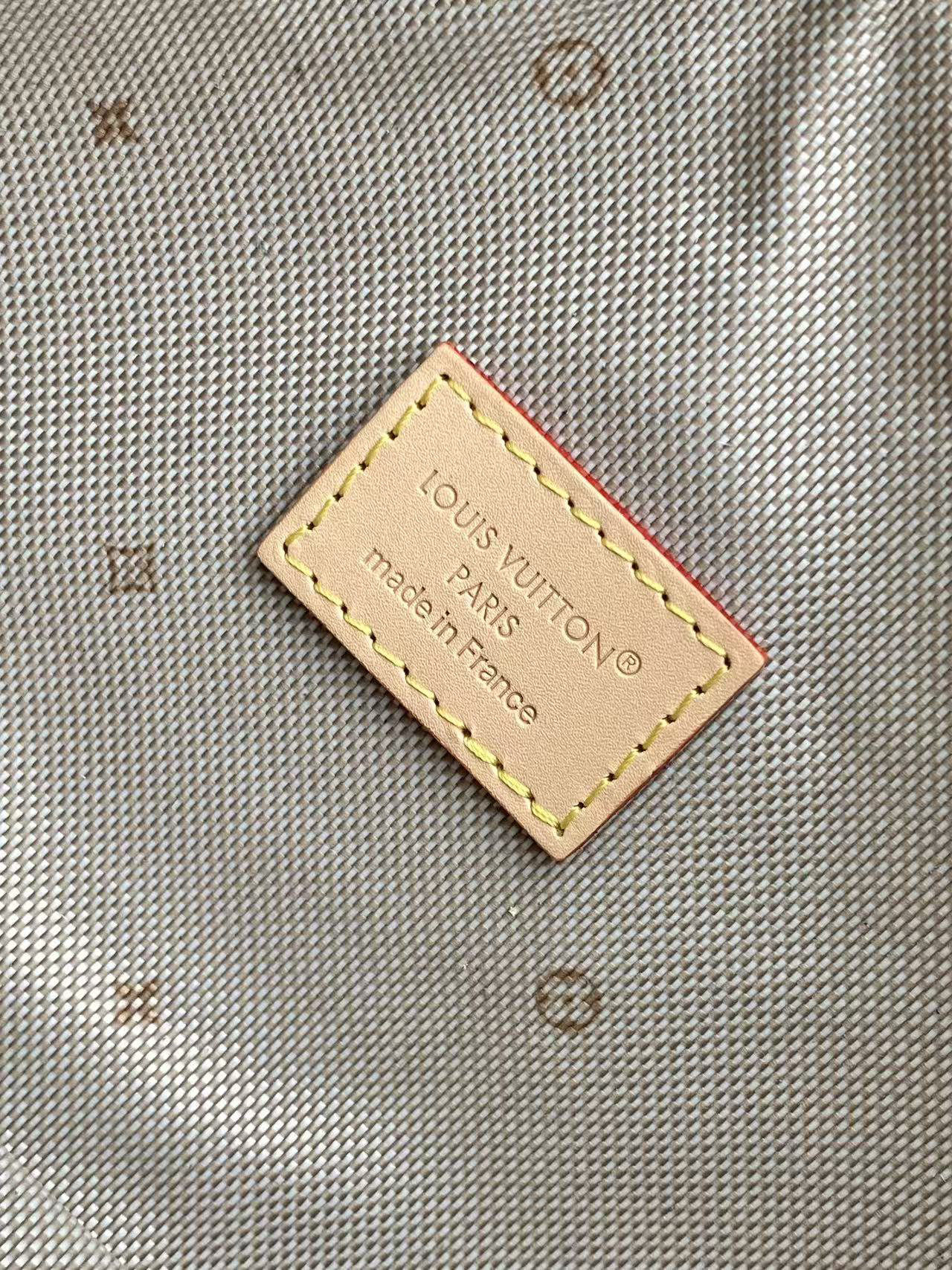 Louis Vuitton Pochette Mia M2A382 Pink Monogram Embleme Canvas Shoulder Bag - Image 9