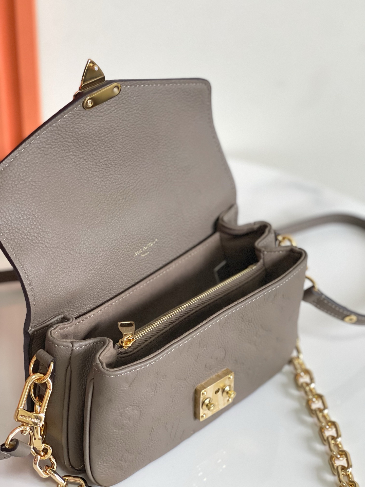Louis Vuitton Pochette Métis East West Monogram Empreinte Leather Crossbody Bag - Image 9