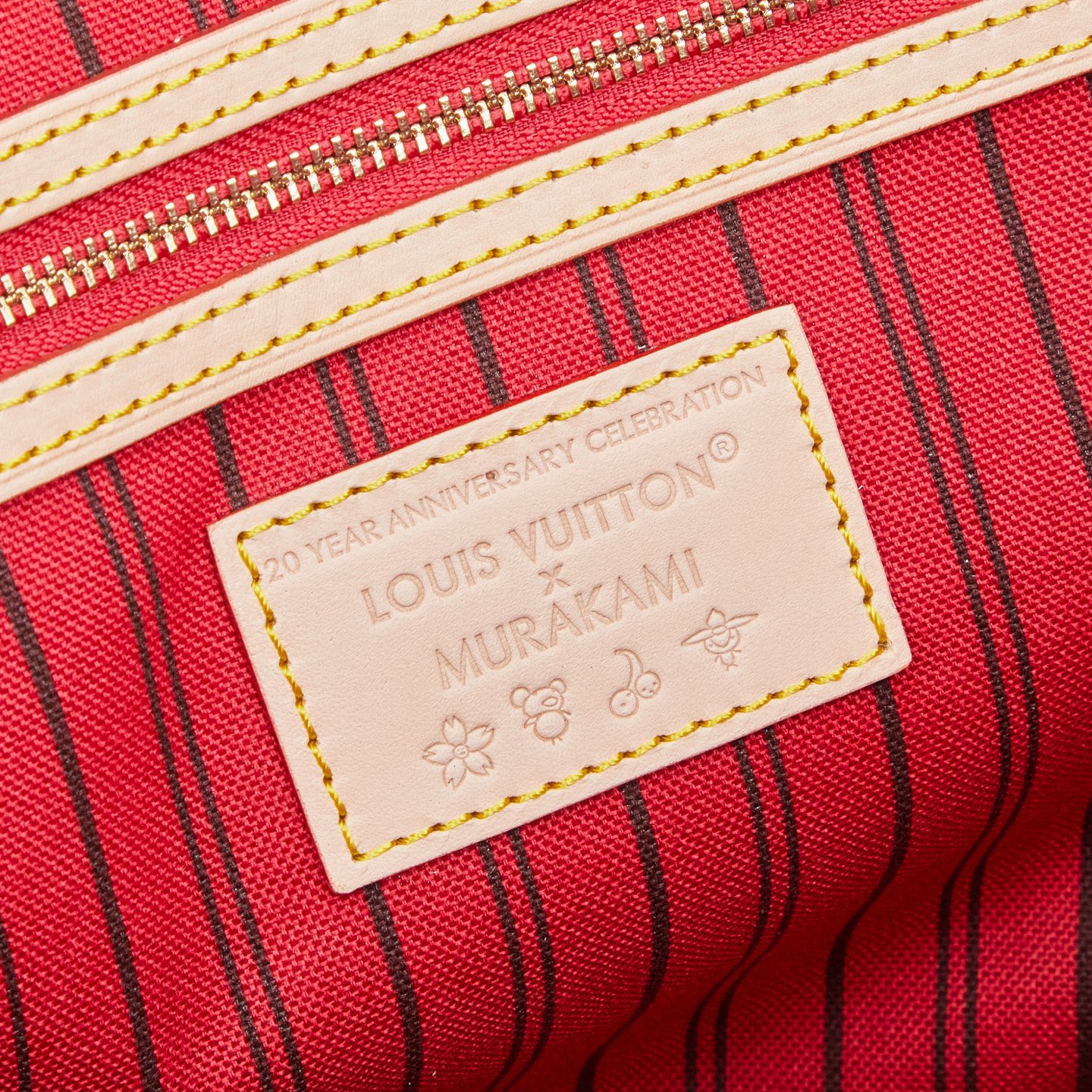 Louis Vuitton Neverfull MM Monogram Cherry Tote Bag M13263 - Image 9