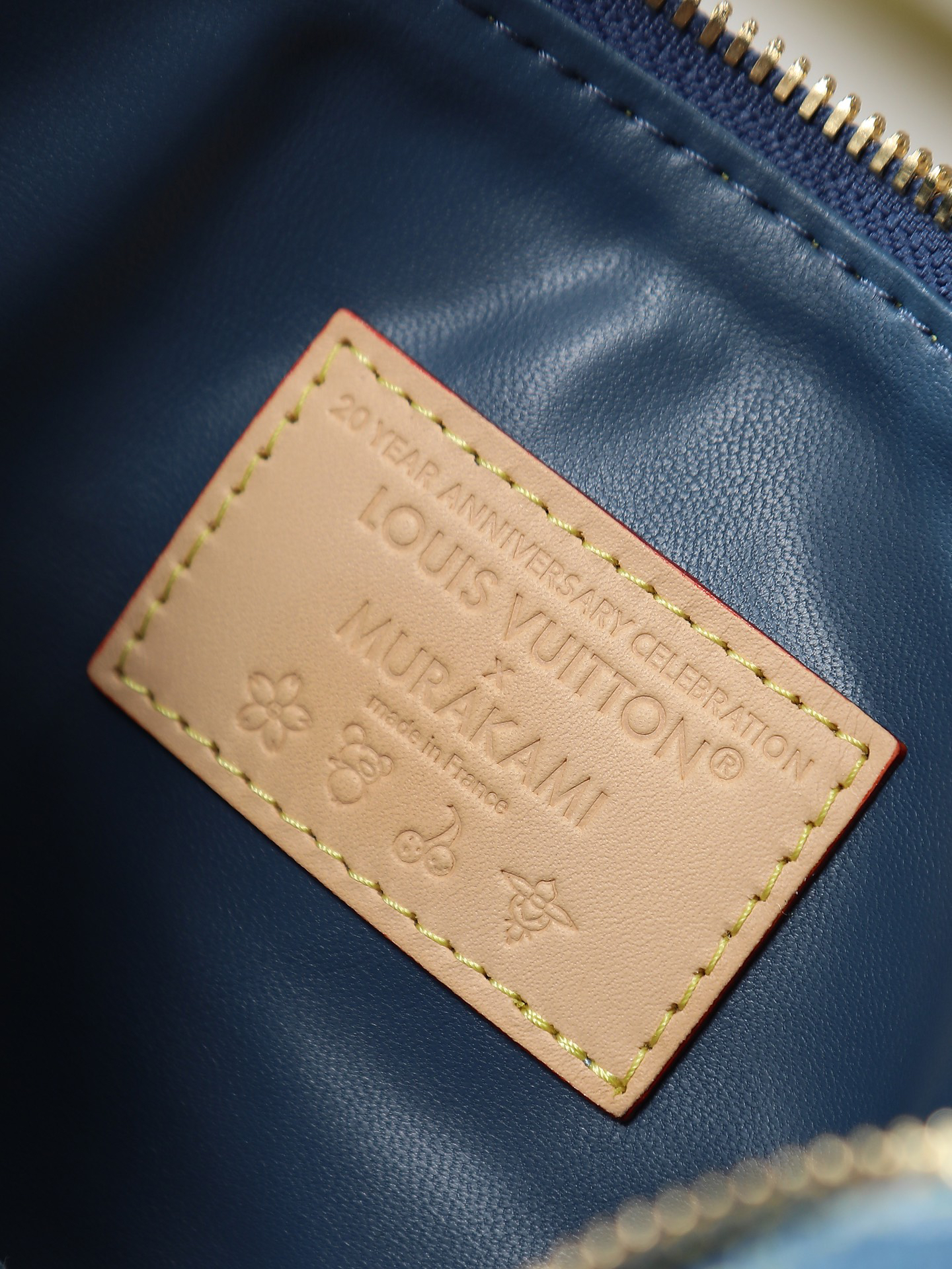 Louis Vuitton Coussin Small Chain Shoulder Bag in Monogram Denim with Cherry Embroidery - Image 9