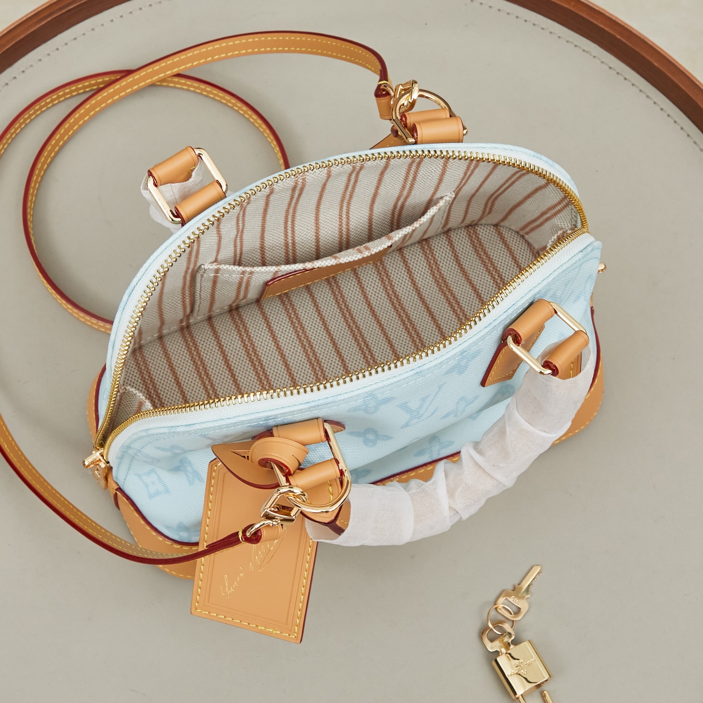Louis Vuitton Alma BB Monogram Canvas Handbag - Image 9