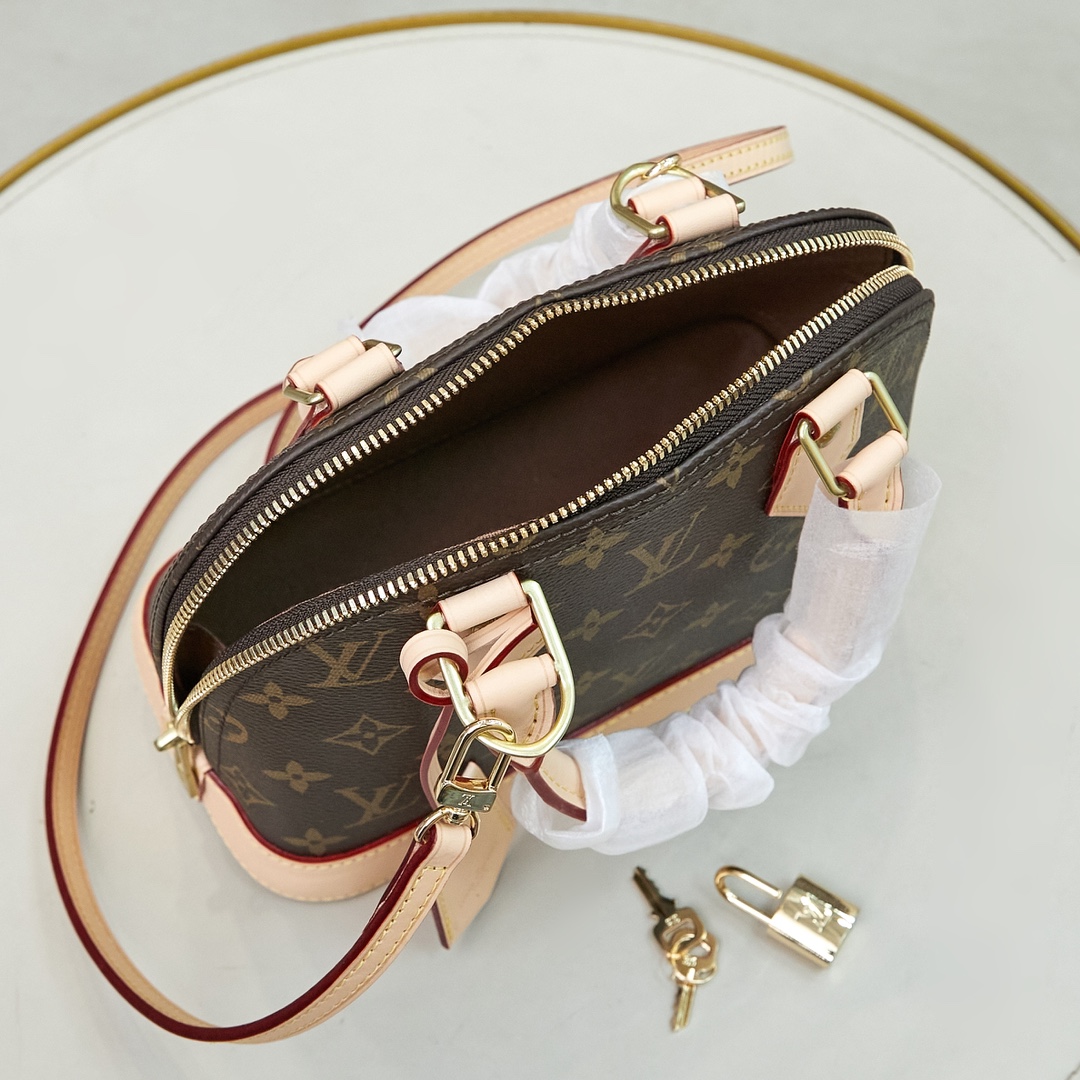 Louis Vuitton Alma Bridge Handbag M53152 N41221 Monogram Canvas - Image 9