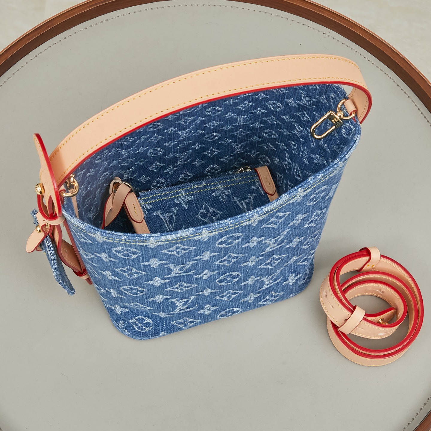 Louis Vuitton All In BB Denim Bucket Bag - Image 9