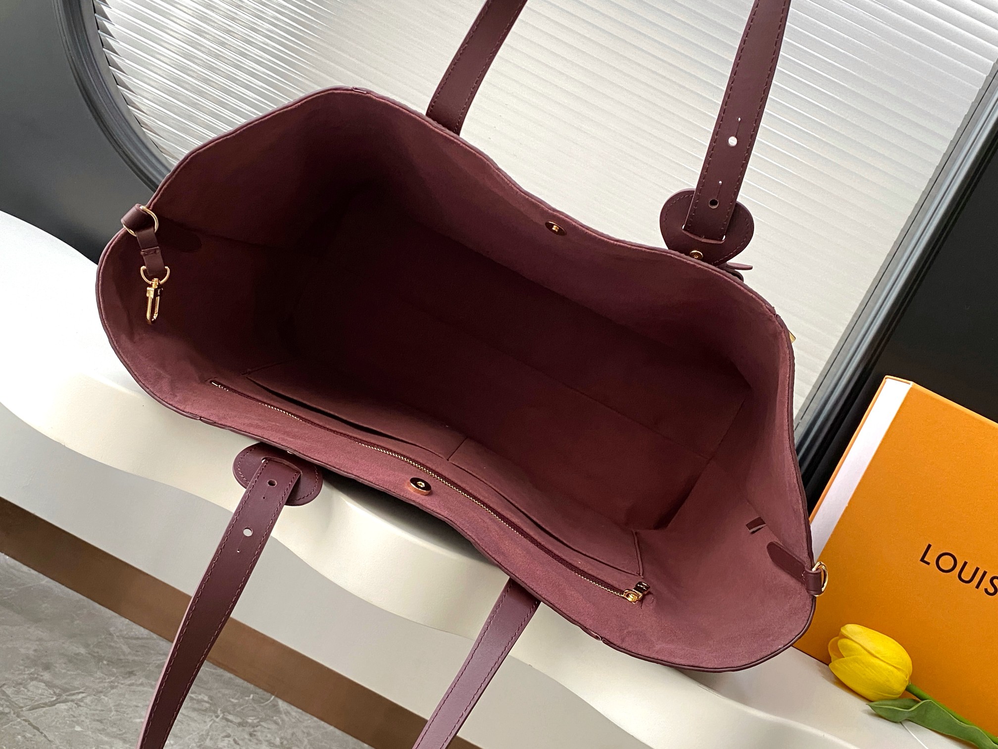 Louis Vuitton All In One MM Monogram Empreinte Leather Bag - Image 9