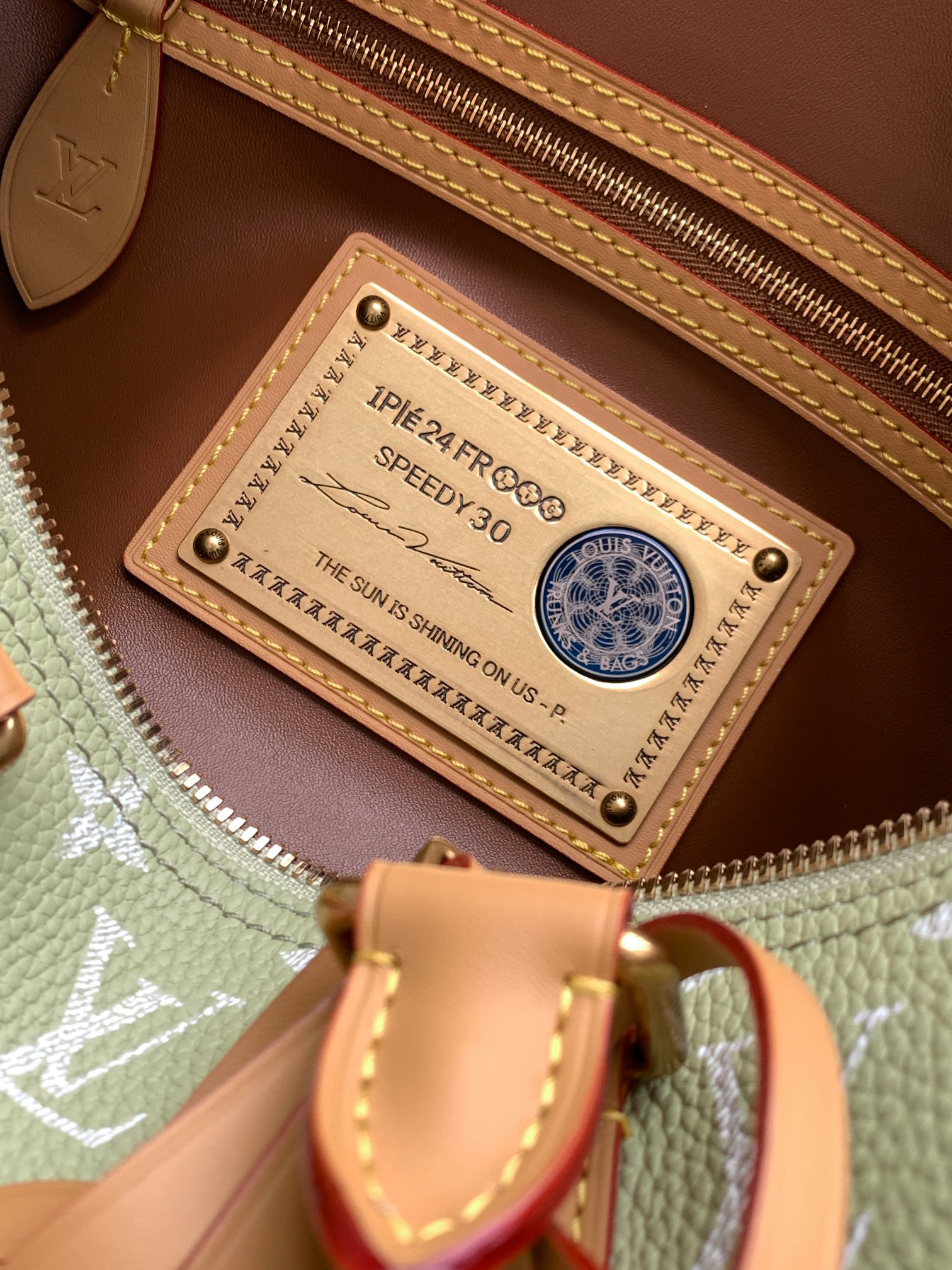 Speedy P9 Bandoulière 30 Handbag in Grass Green - Image 9