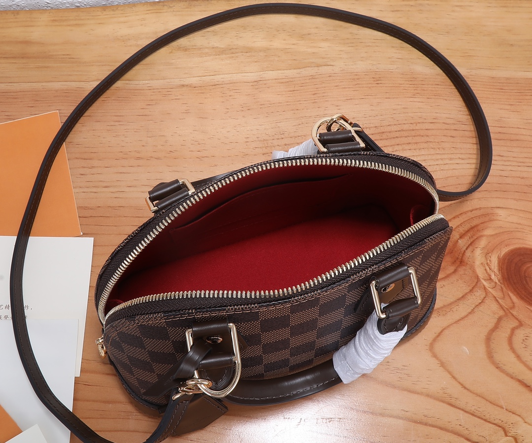 Louis Vuitton Alma BB Damier Ebene Handbag - Image 9
