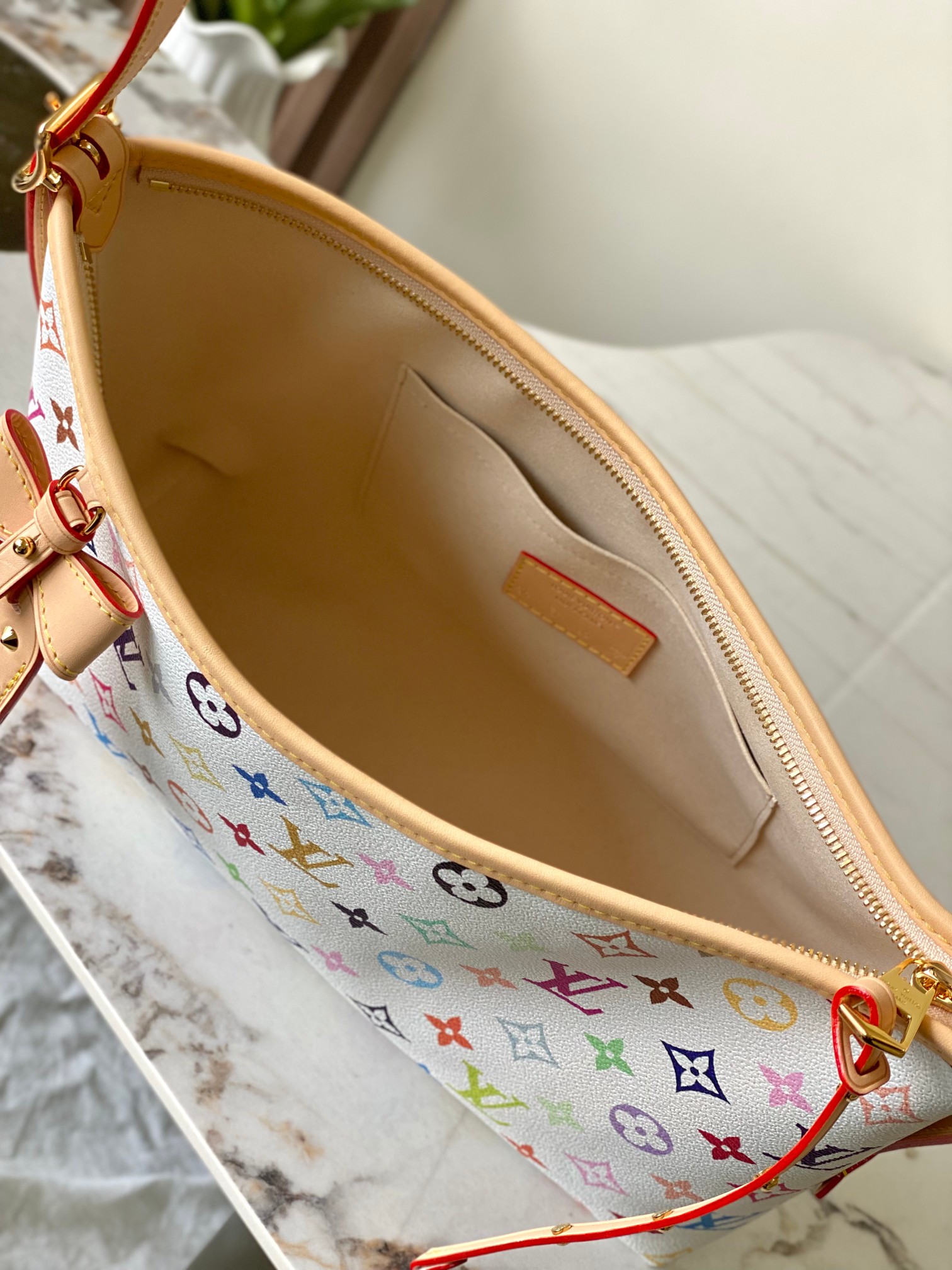 Louis Vuitton x Takashi Murakami Carryall East West Handbag - Image 9
