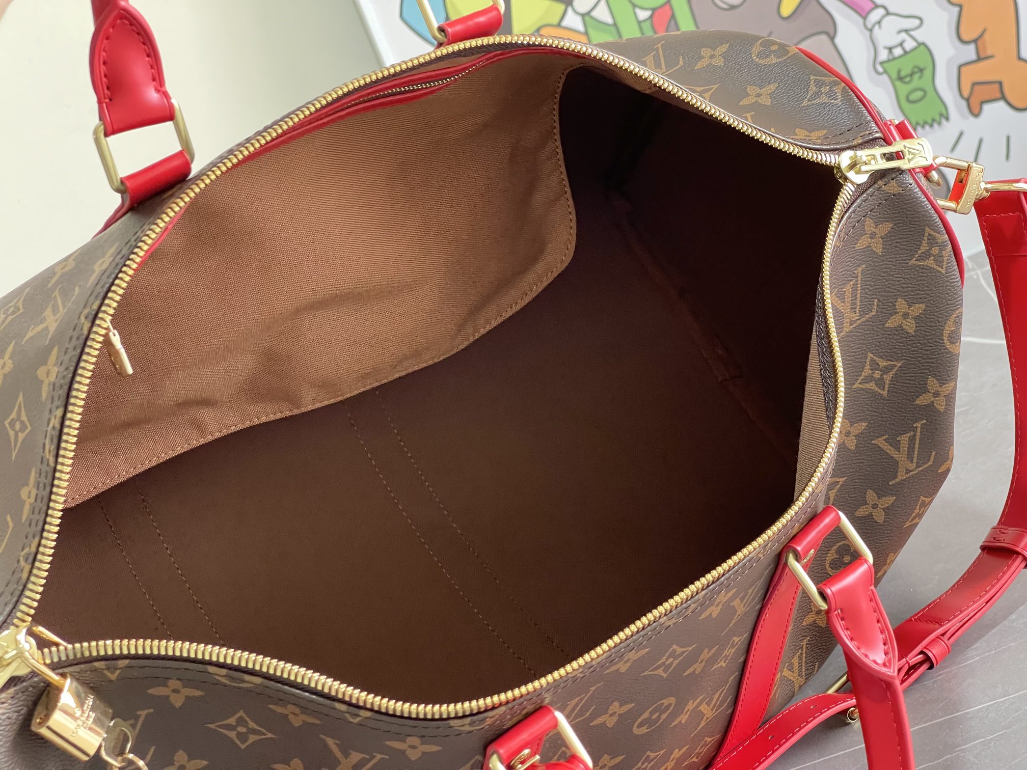 Louis Vuitton Keepall 50 Travel Bag M44740 - Image 9