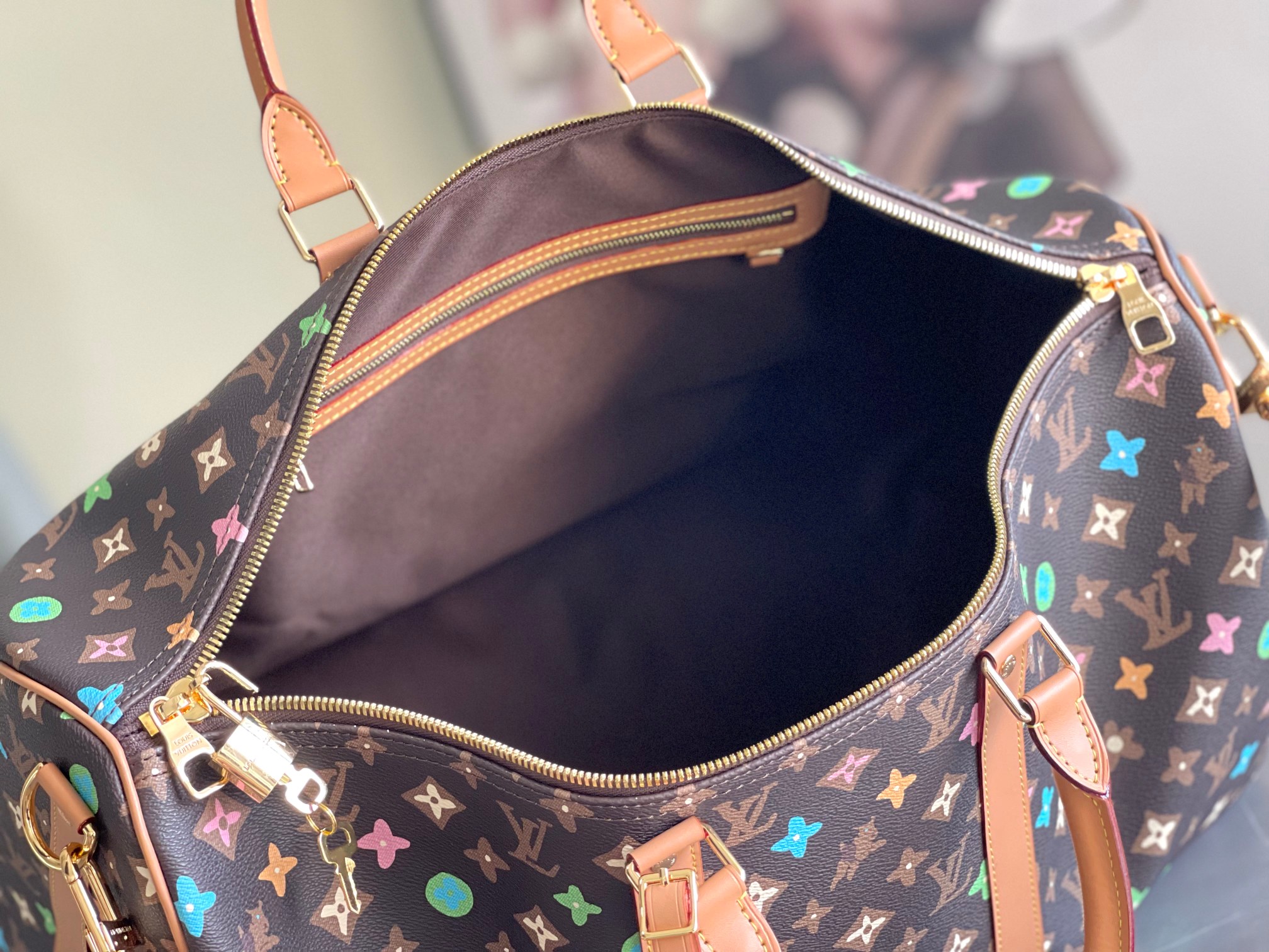 Louis Vuitton Keepall Bandouliere 50 Travel Bag - Image 9