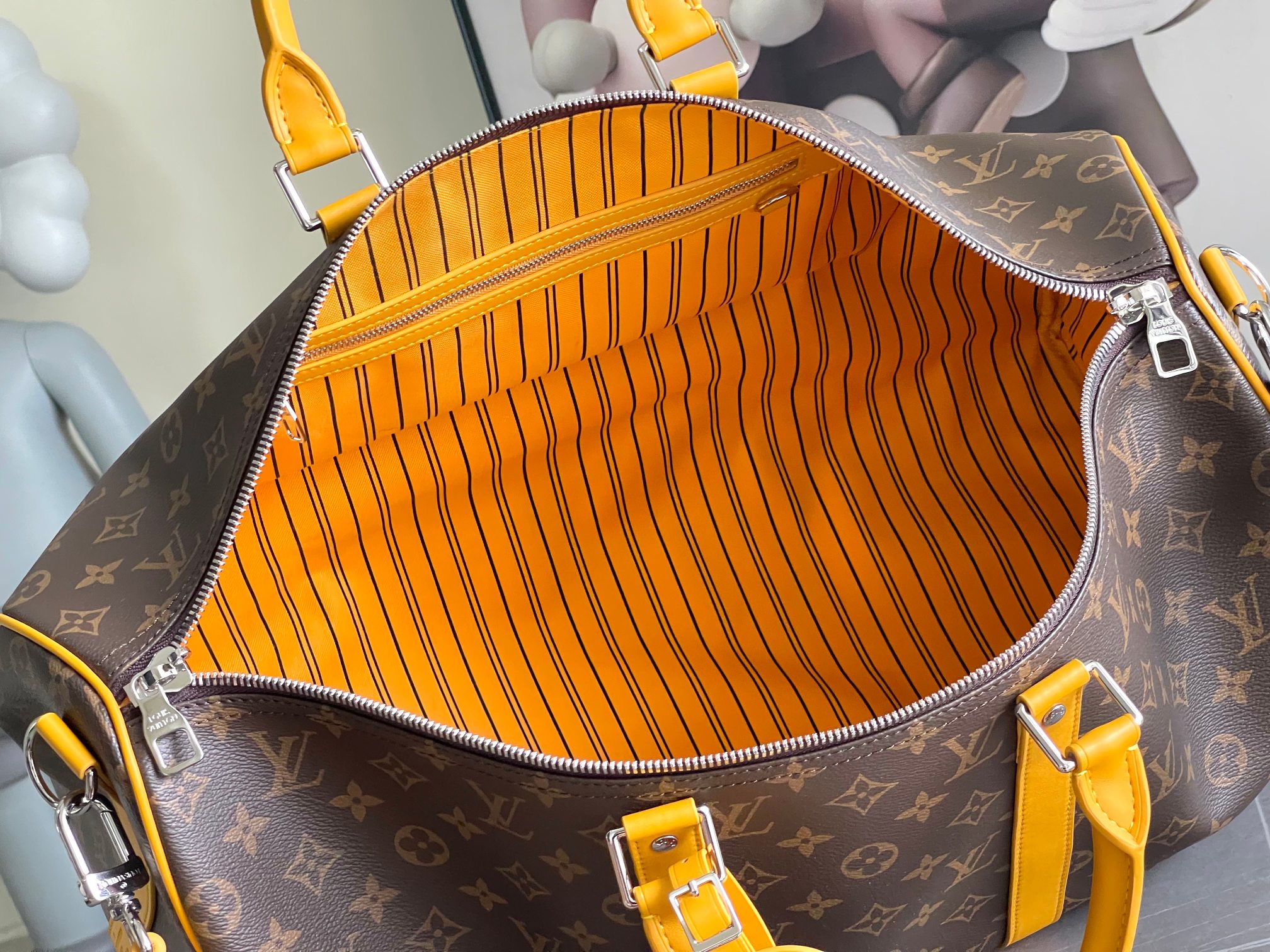 Louis Vuitton Keepall Bandouliere 50 Travel Bag - Image 9