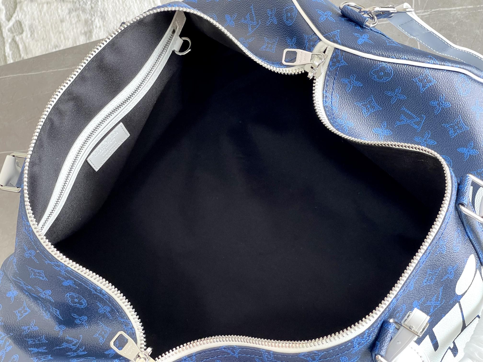 Louis Vuitton Keepall Bandouliere 55 Travel Bag - Image 9