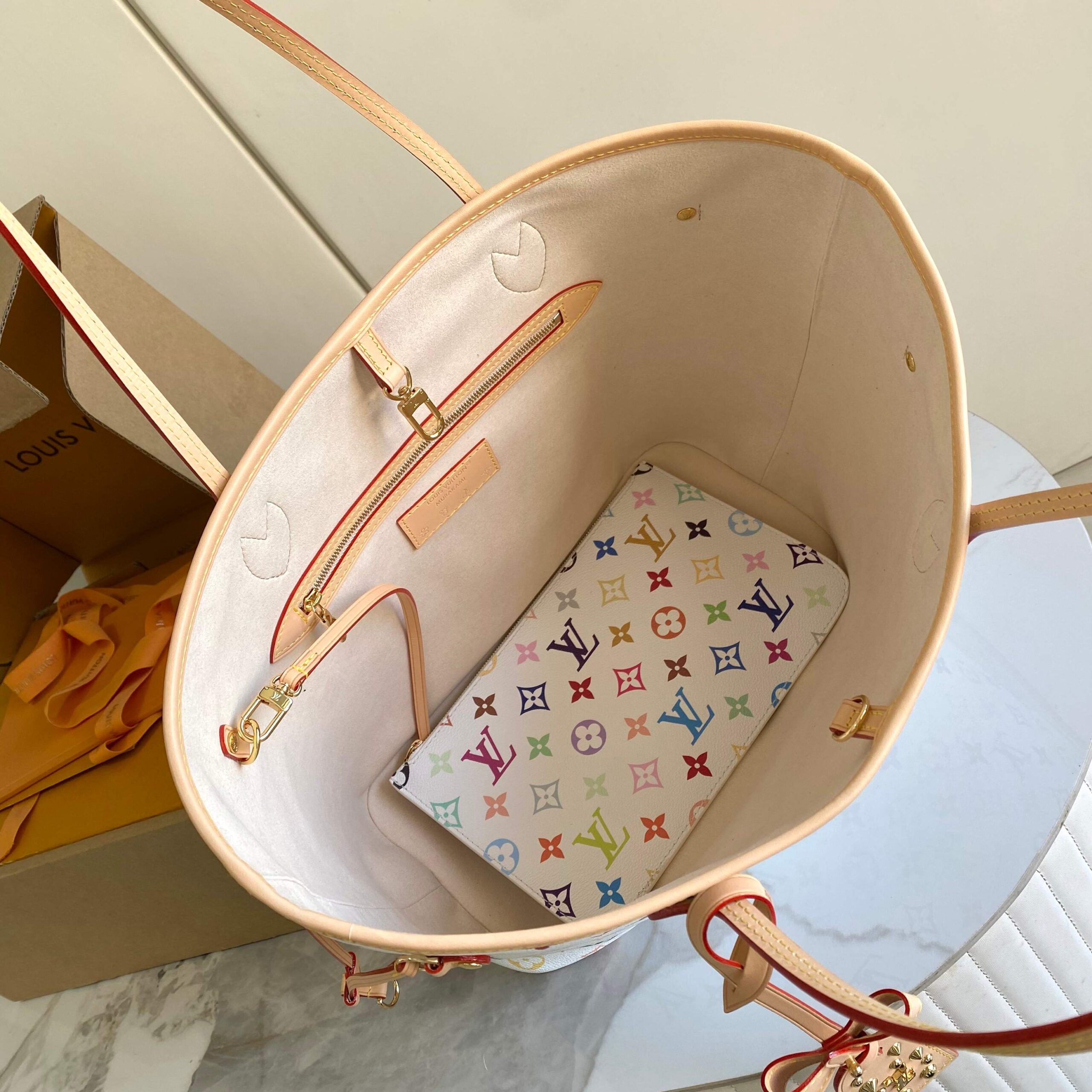 Louis Vuitton x Takashi Murakami Neverfull Medium Tote Bag - Image 9