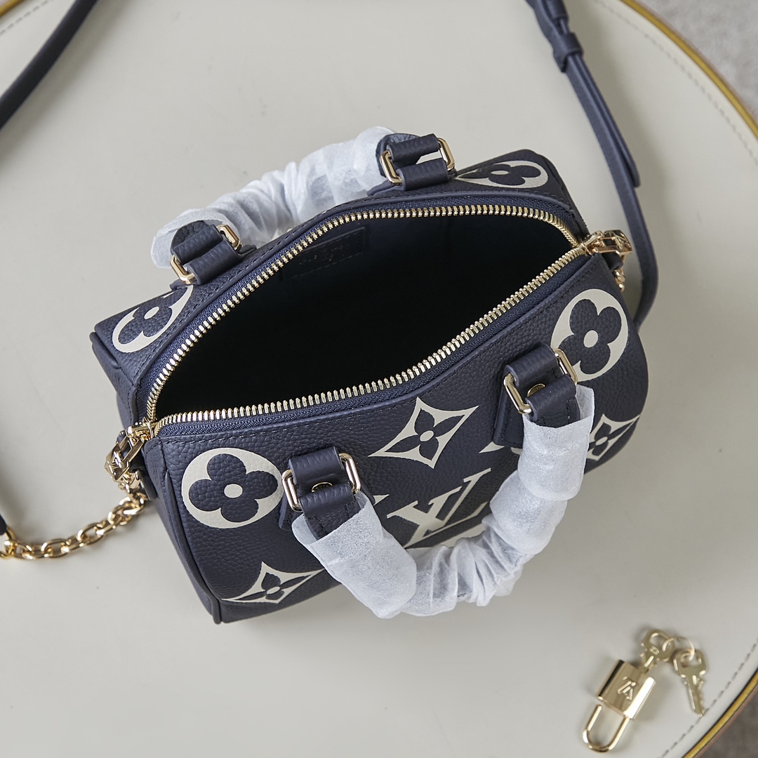 Louis Vuitton Speedy Bandouliere 20 Monogram Empreinte Handbag - Image 9