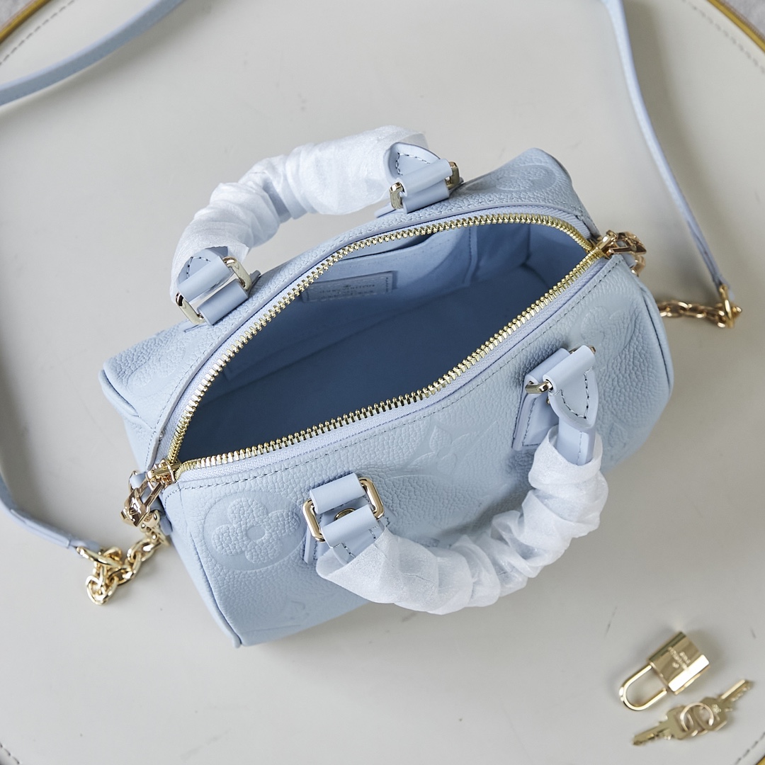Louis Vuitton Speedy Bandouliere 20 Monogram Empreinte Leather Handbag - Image 9