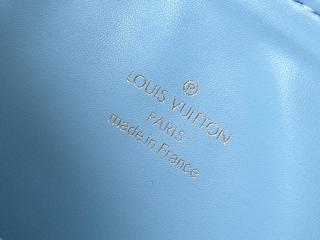 Louis Vuitton Coussin Small Handbag, White and Blue - Image 9