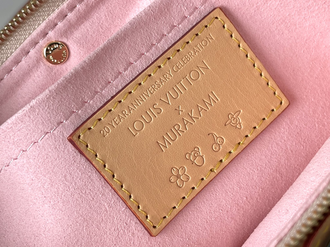 Louis Vuitton Pochette Accessoires M13666 Cherry Blossom Monogram Canvas Pouch - Image 9