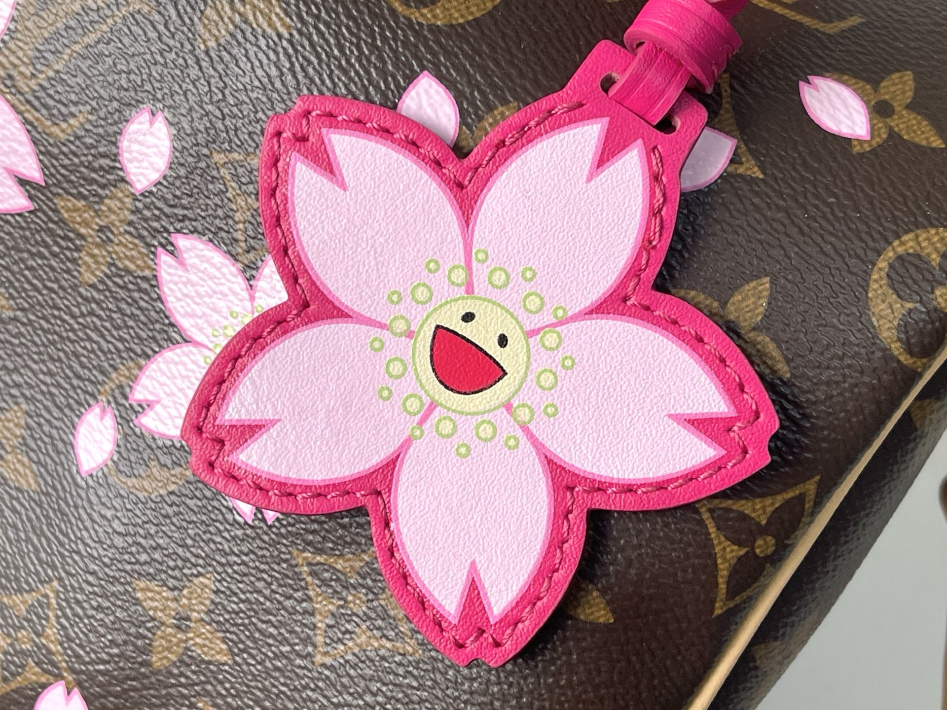 Louis Vuitton x Takashi Murakami Speedy Bandoulière 25 Handbag, Cherry Blossom Monogram, M14174 - Image 9