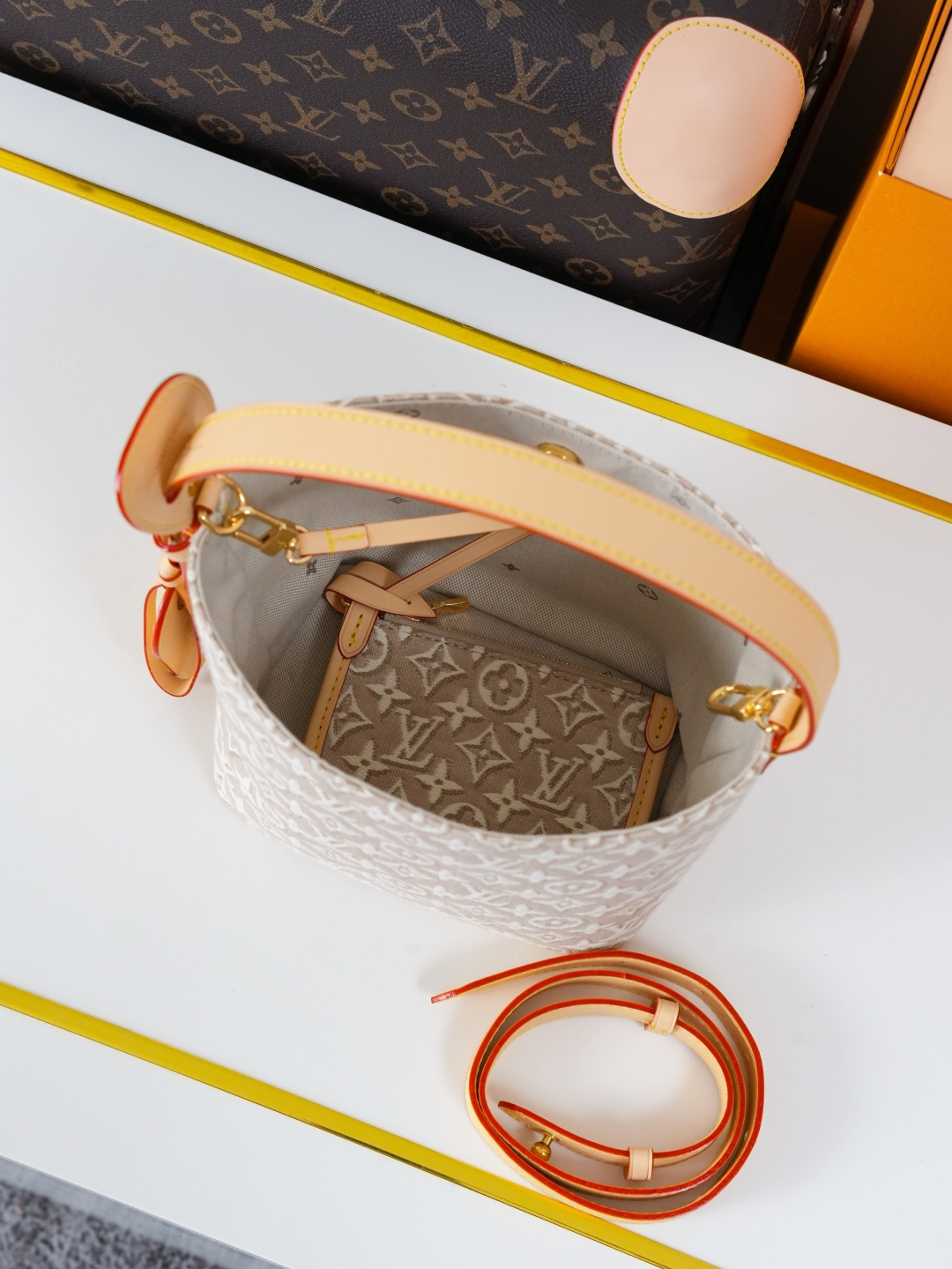Louis Vuitton All In BB Handbag with Monogram Emblème - Image 9