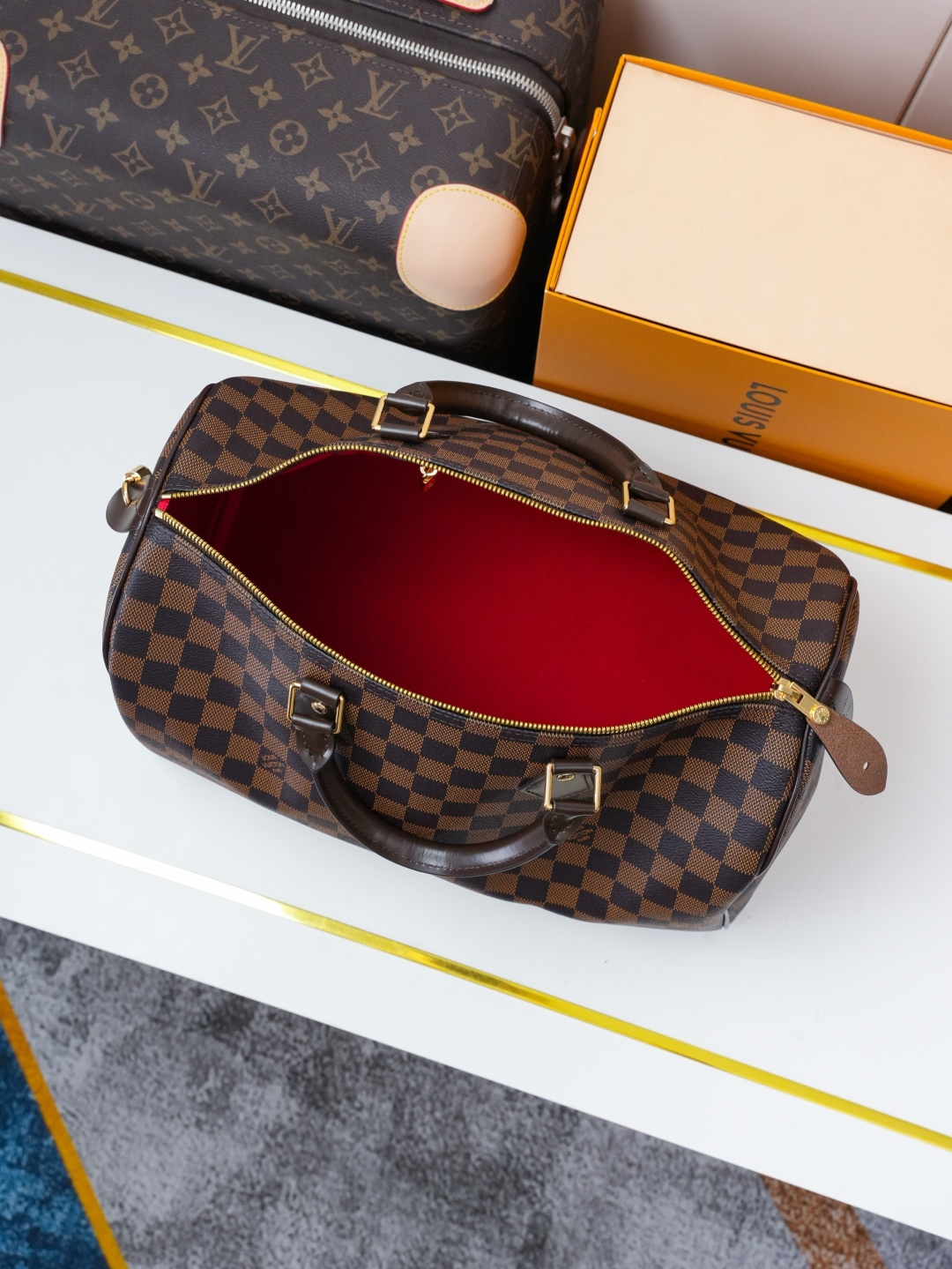 Louis Vuitton Speedy Bandoulière 35 Damier Ebene Handbag - Image 9