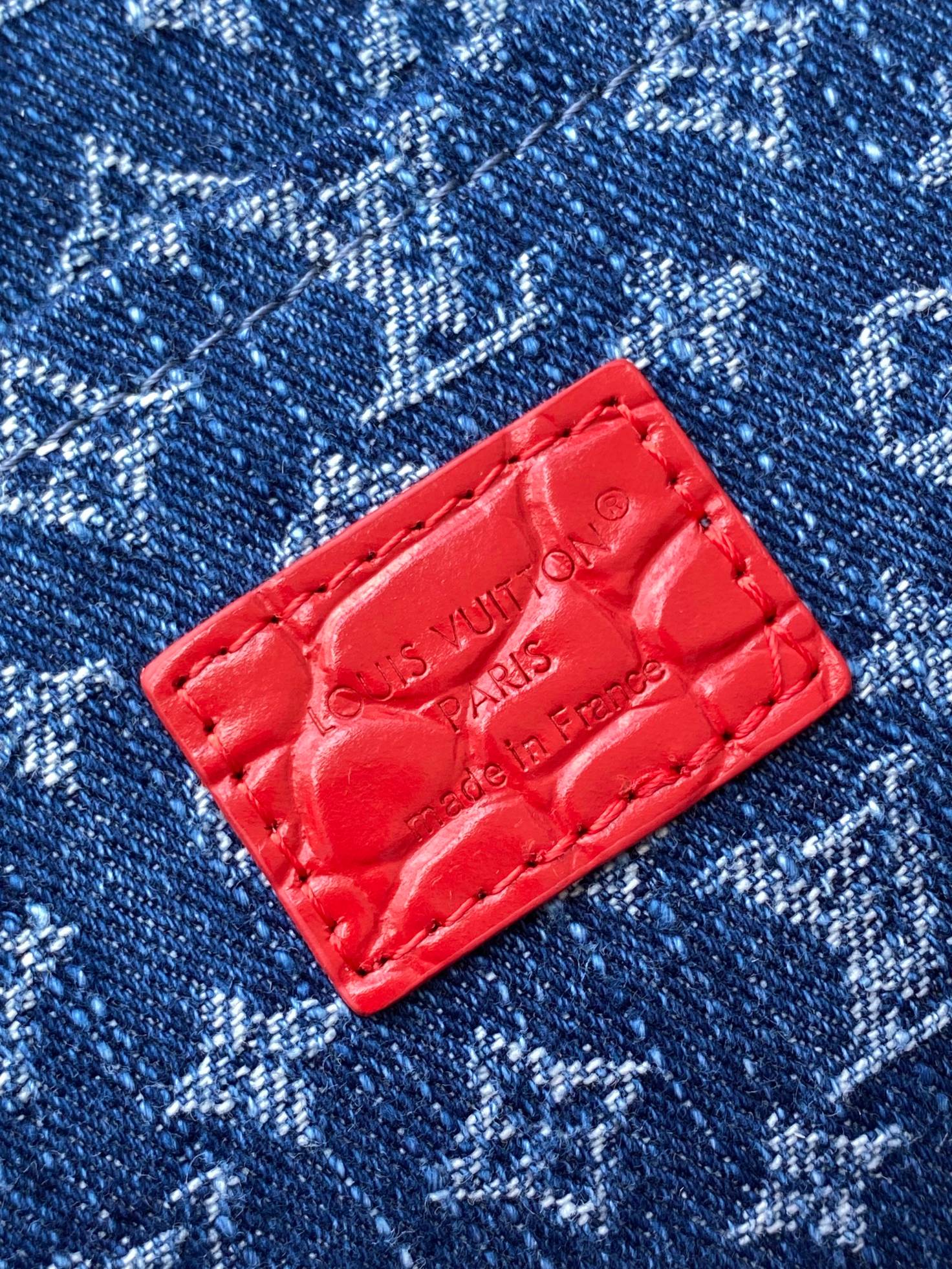 Louis Vuitton Speedy Soft 30 Cherry Monogram Denim Handbag - Image 9