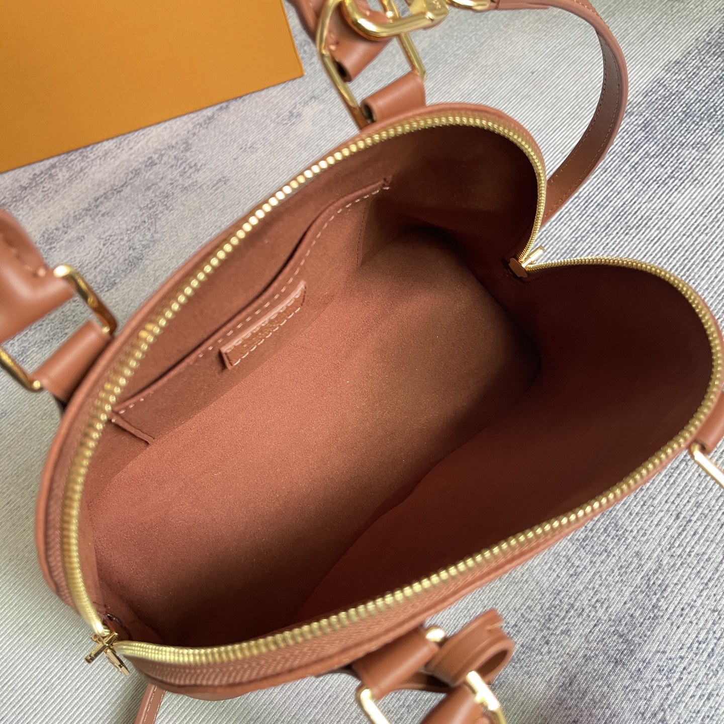 Louis Vuitton Alma BB Monogram Empreinte Leather Handbag - Image 9
