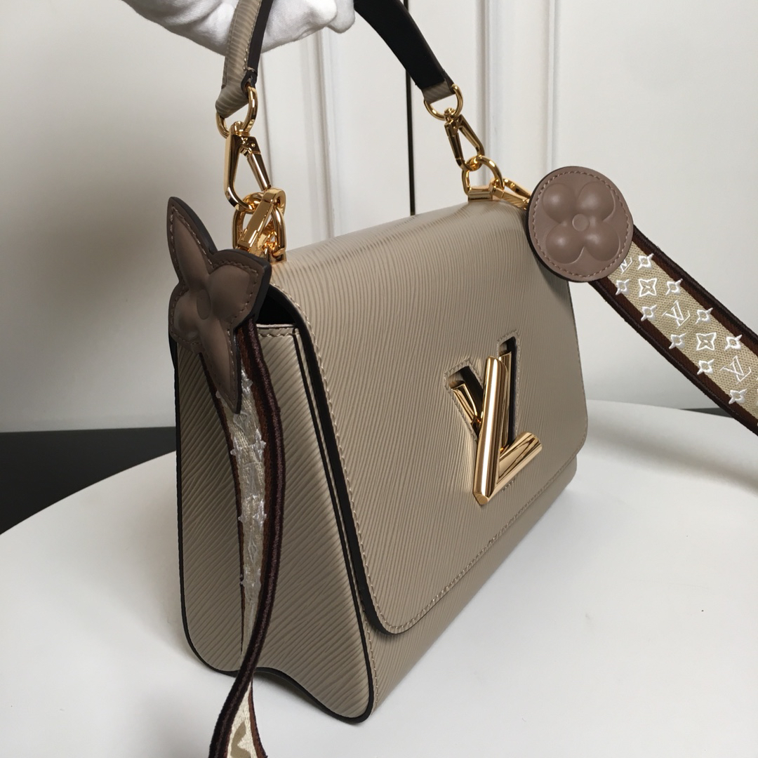 Louis Vuitton Twist Medium Handbag M57050 in Elephant Gray - Image 9