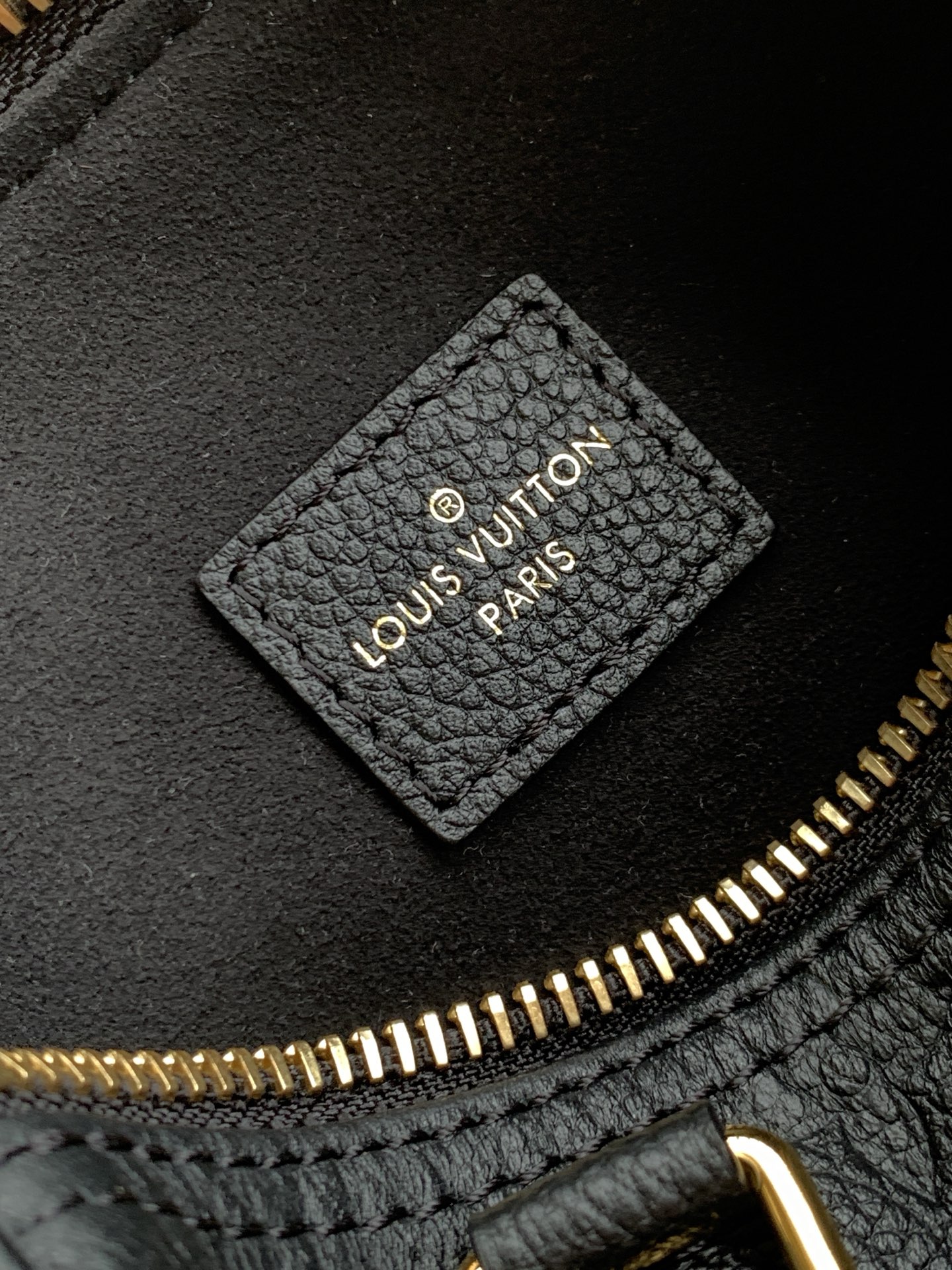 Louis Vuitton Nano Speedy Handbag in Black Monogram Empreinte Leather - Image 9