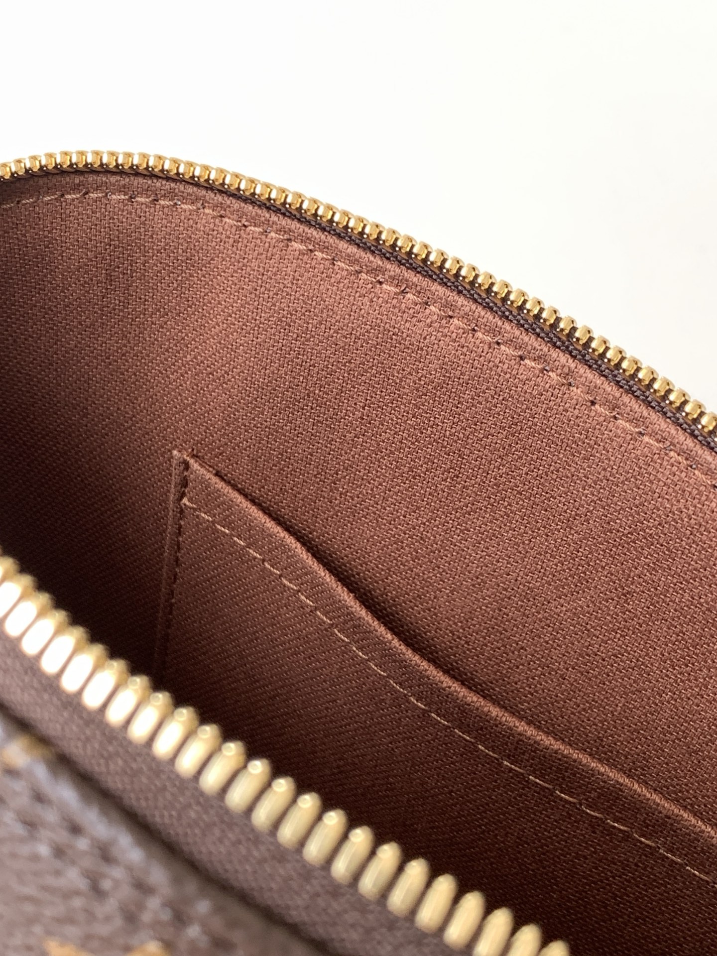 Louis Vuitton Alma BB Damier Ebene Canvas Handbag - Image 9