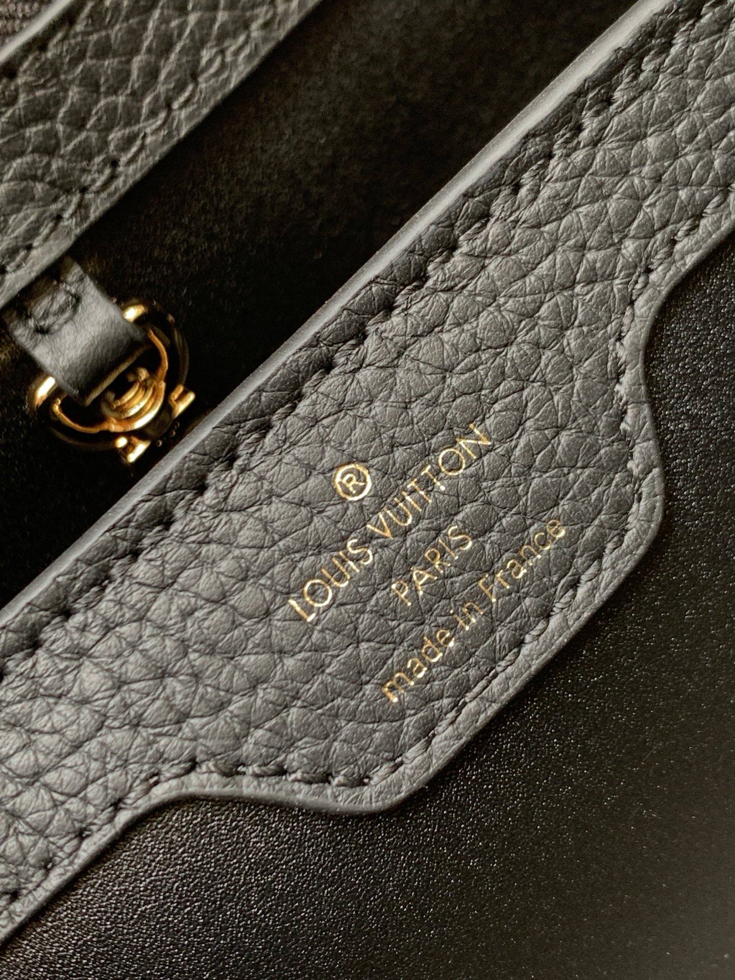Louis Vuitton Capucines BB Handbag in Black Taurillon Leather - Image 9