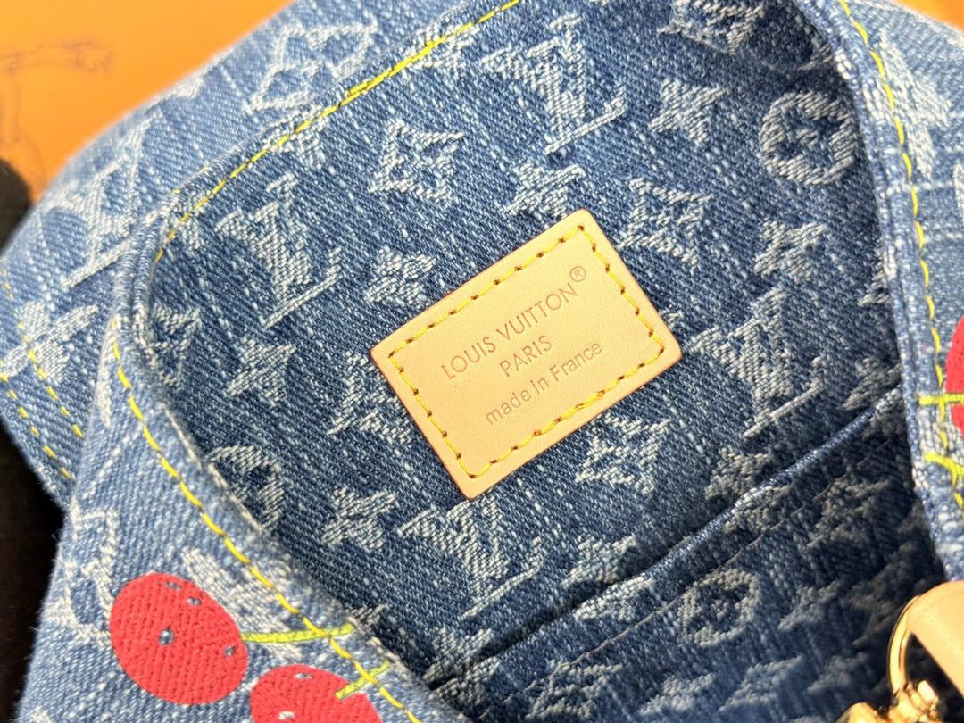 Louis Vuitton LV x TM Venice NM Shoulder Bag in Monogram Cherry Denim - Image 9