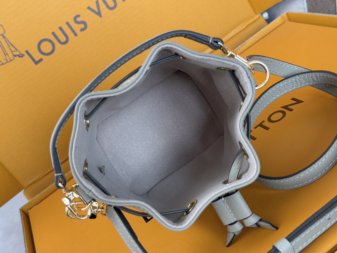 Louis Vuitton Nano Noé Monogram Empreinte Leather Crossbody Bag - Image 9
