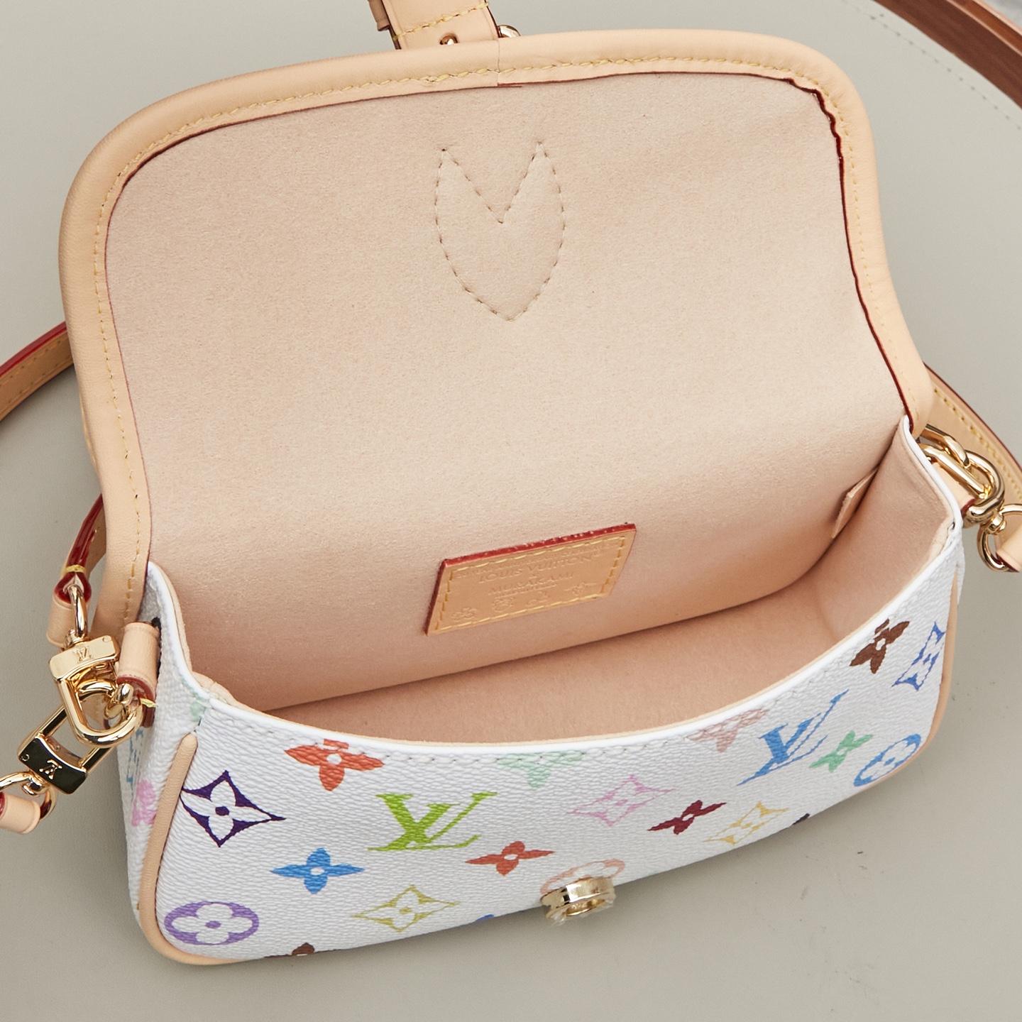 Louis Vuitton Nano Diane Bag M14194 in White Monogram Empreinte Leather - Image 9
