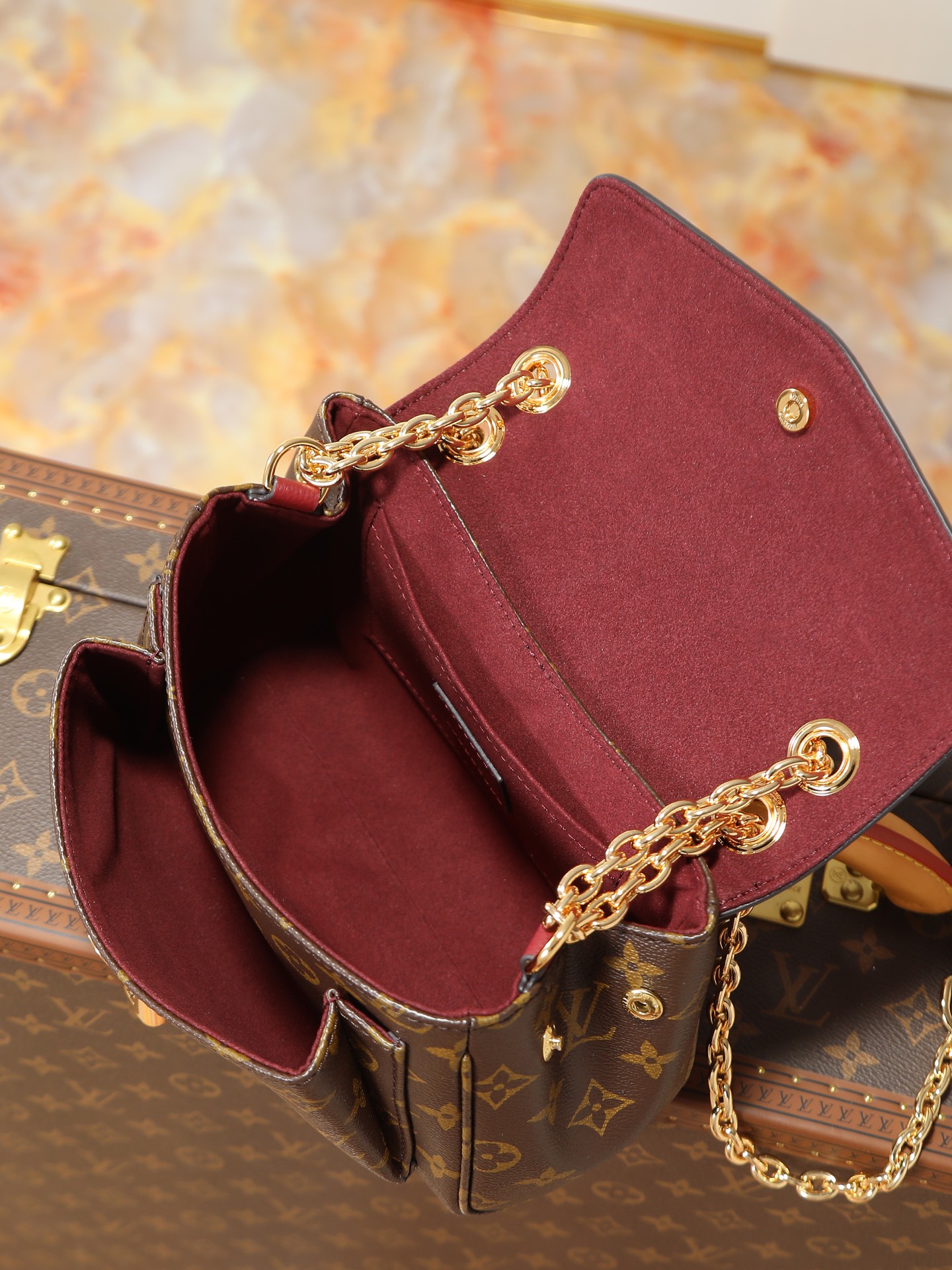 Louis Vuitton Saint-Germain BB Monogram Canvas Crossbody Bag - Image 9