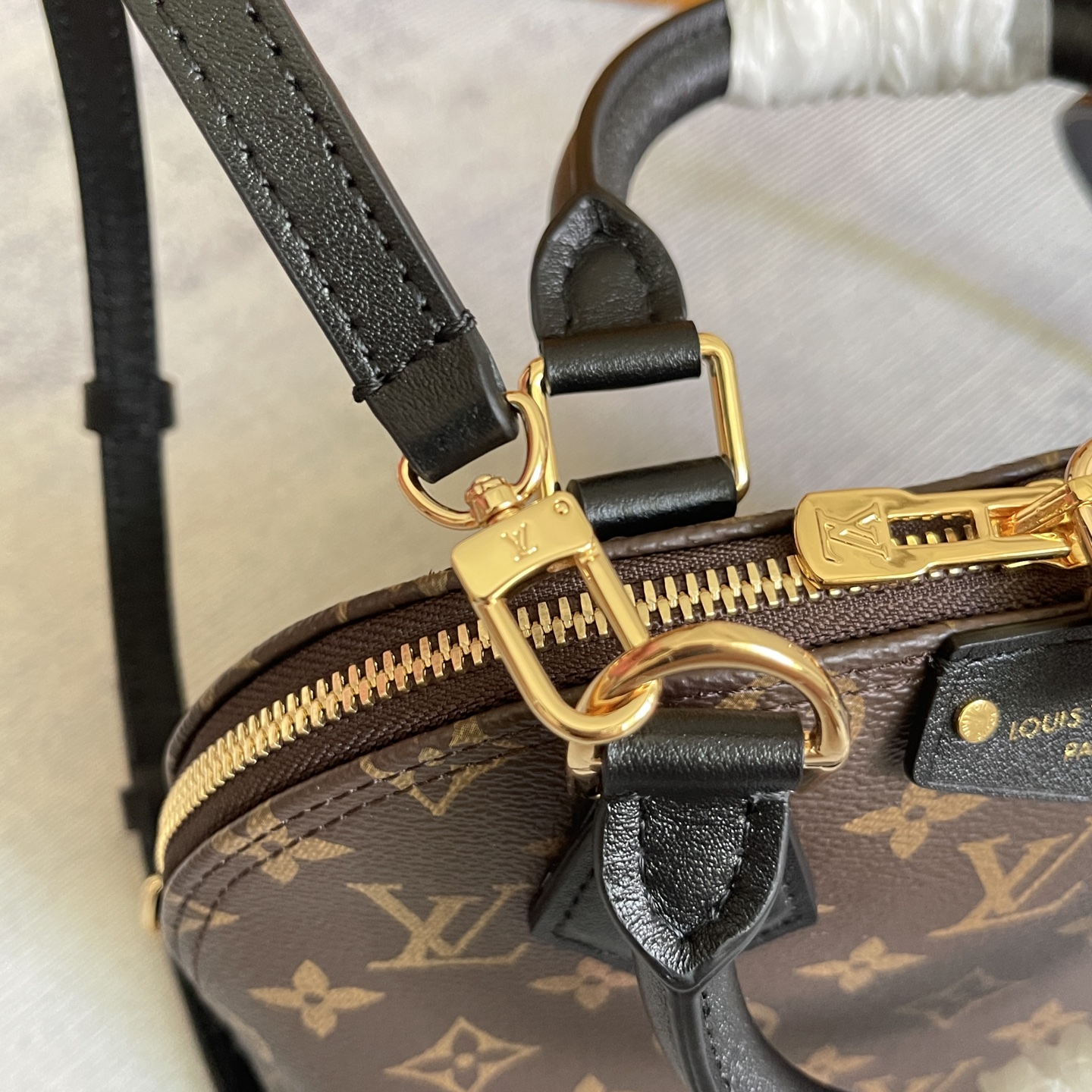 Louis Vuitton Alma BB Trunk Monogram Canvas Crossbody Bag - Image 9