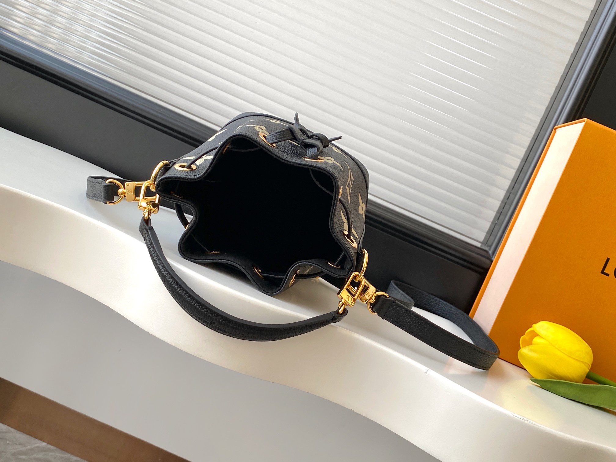 Louis Vuitton Nano Noé Handbag in Monogram Empreinte Leather - Image 9