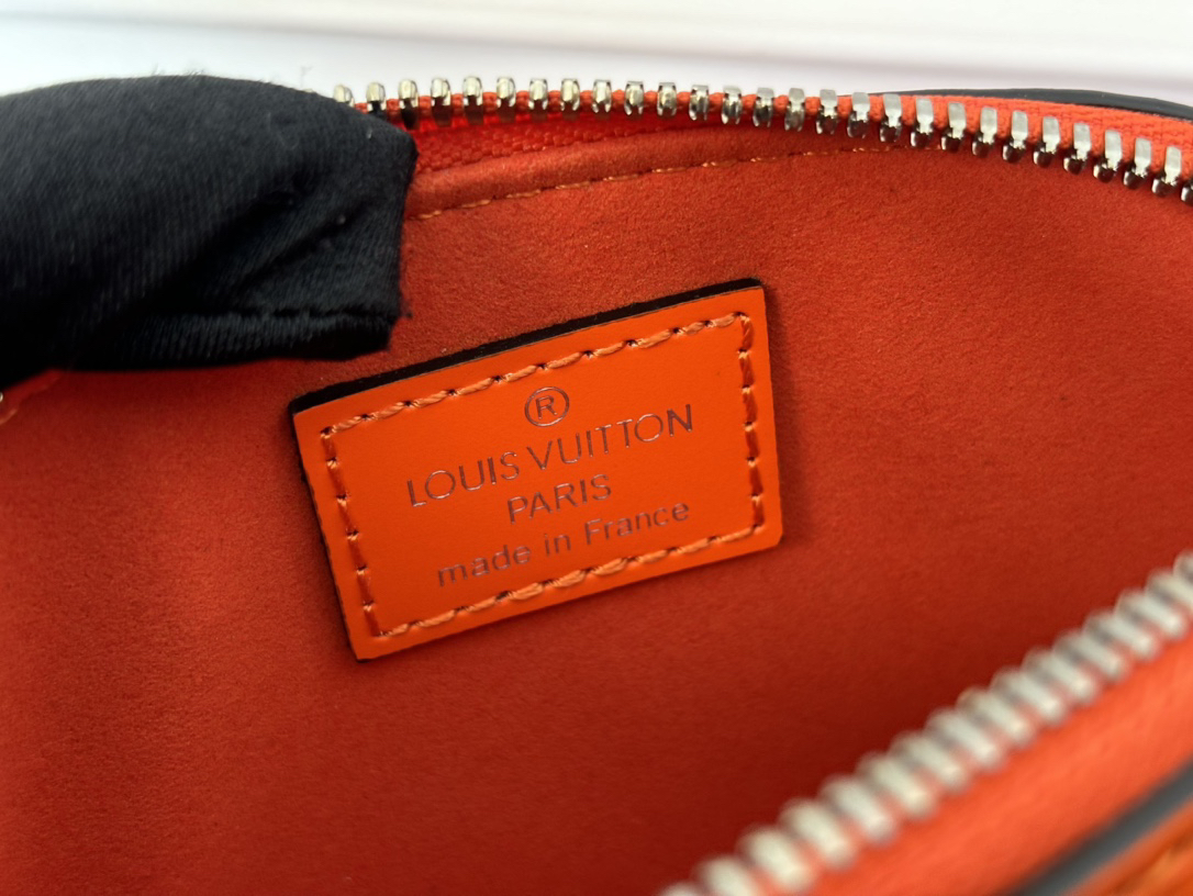 Louis Vuitton Nano Alma Bag in Orange Epi Leather - Image 9